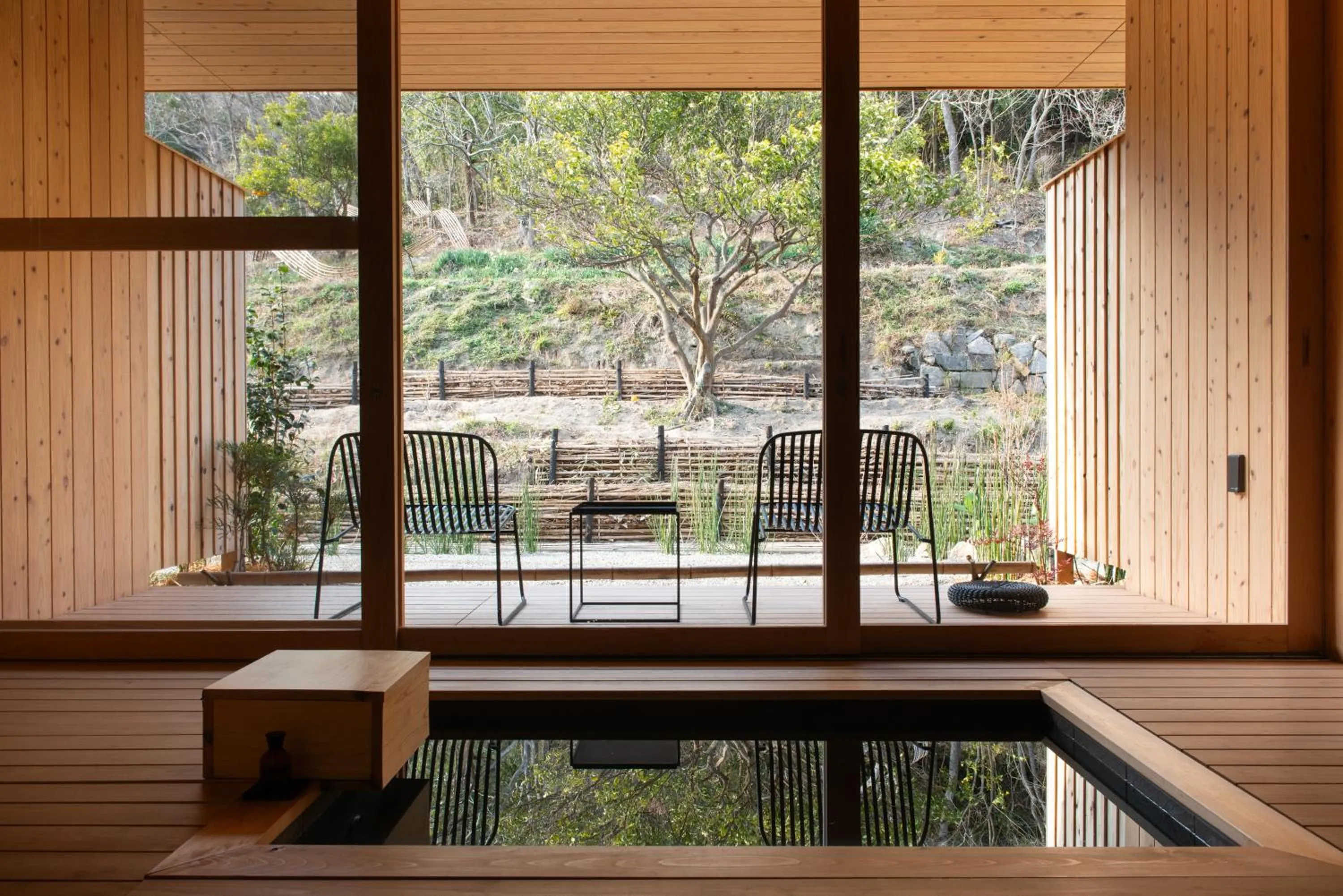 Garden in Naoshima Ryokan Roka