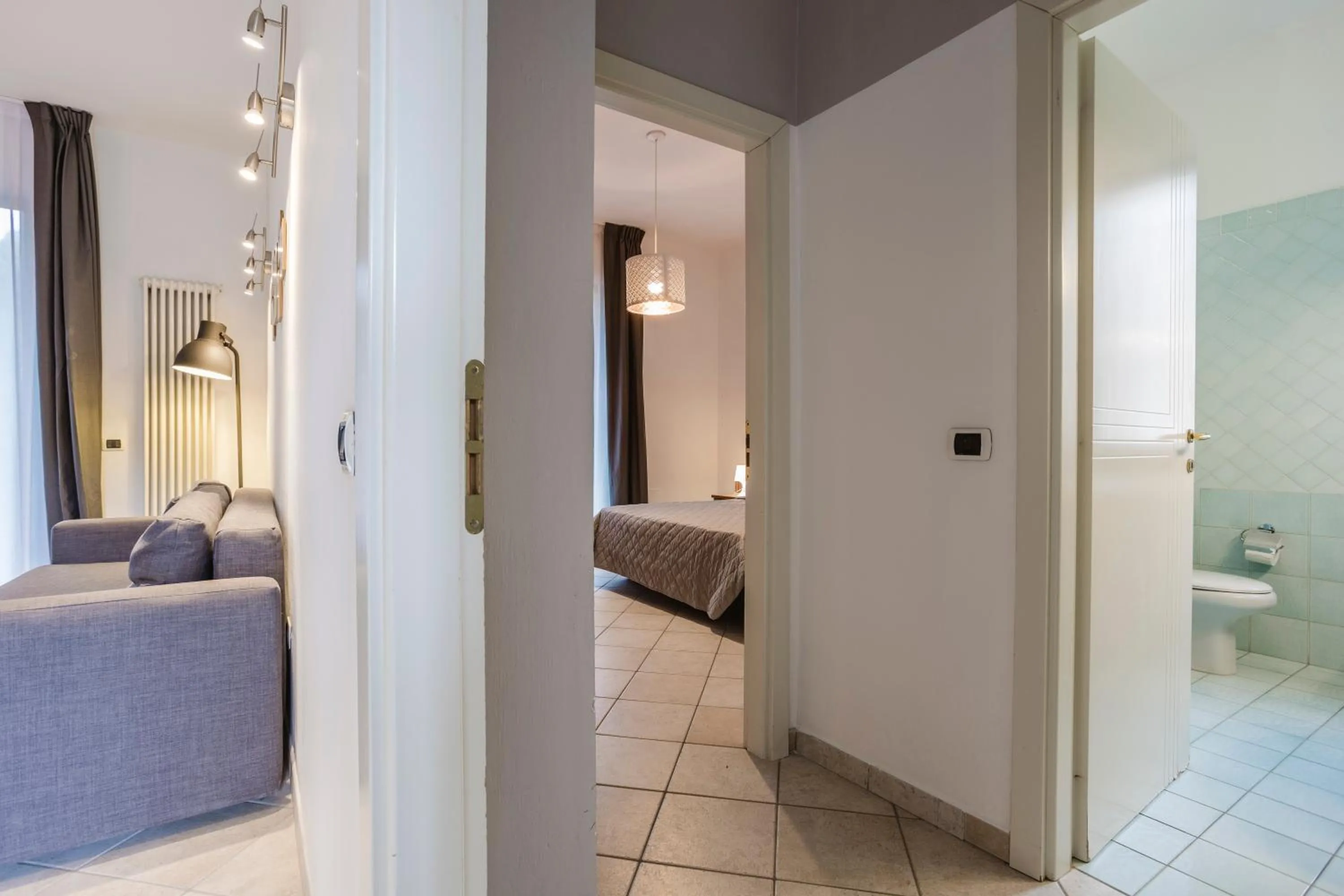 Bathroom, Bed in Residence 9 Line