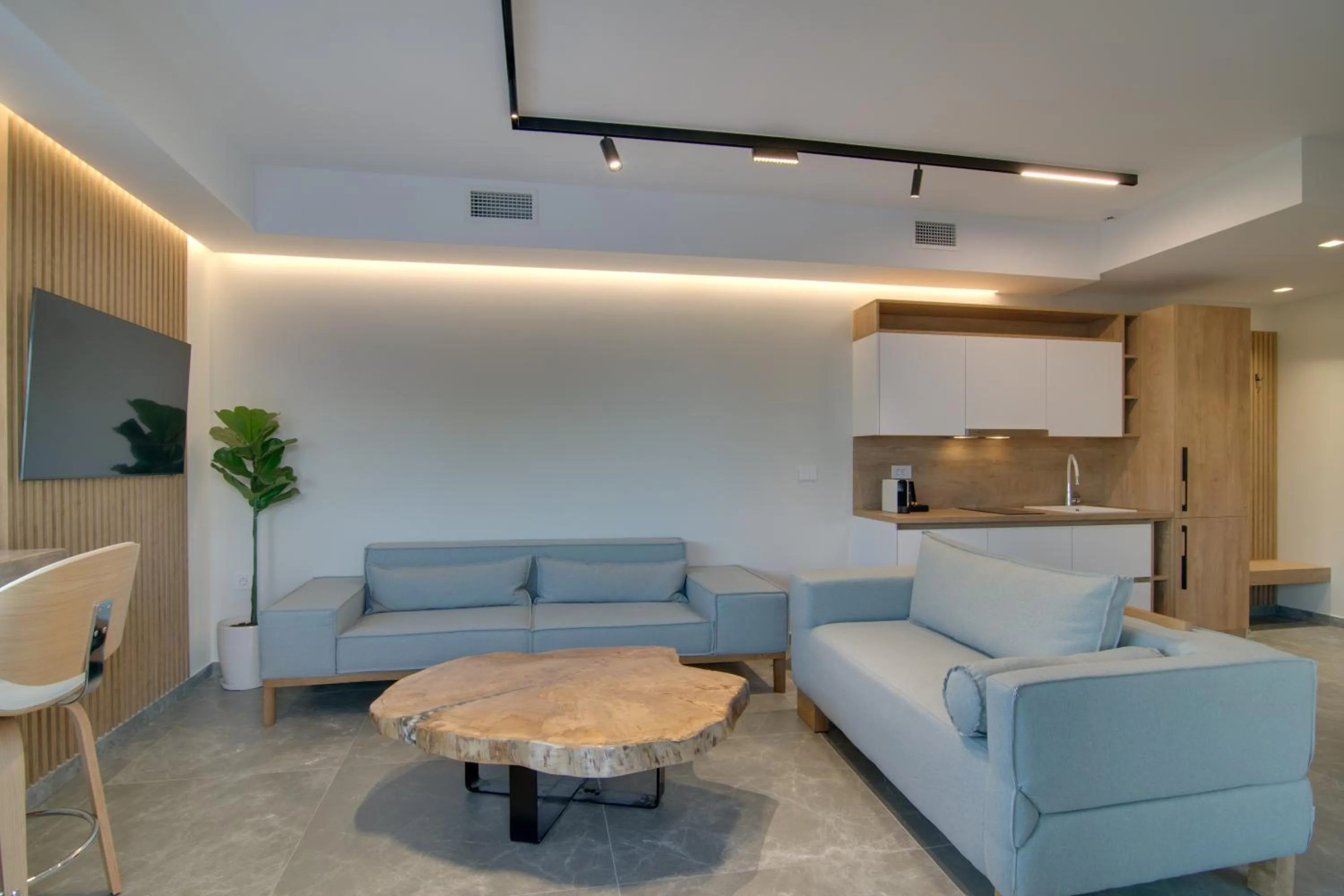 Seating area in Selin Luxury Residences