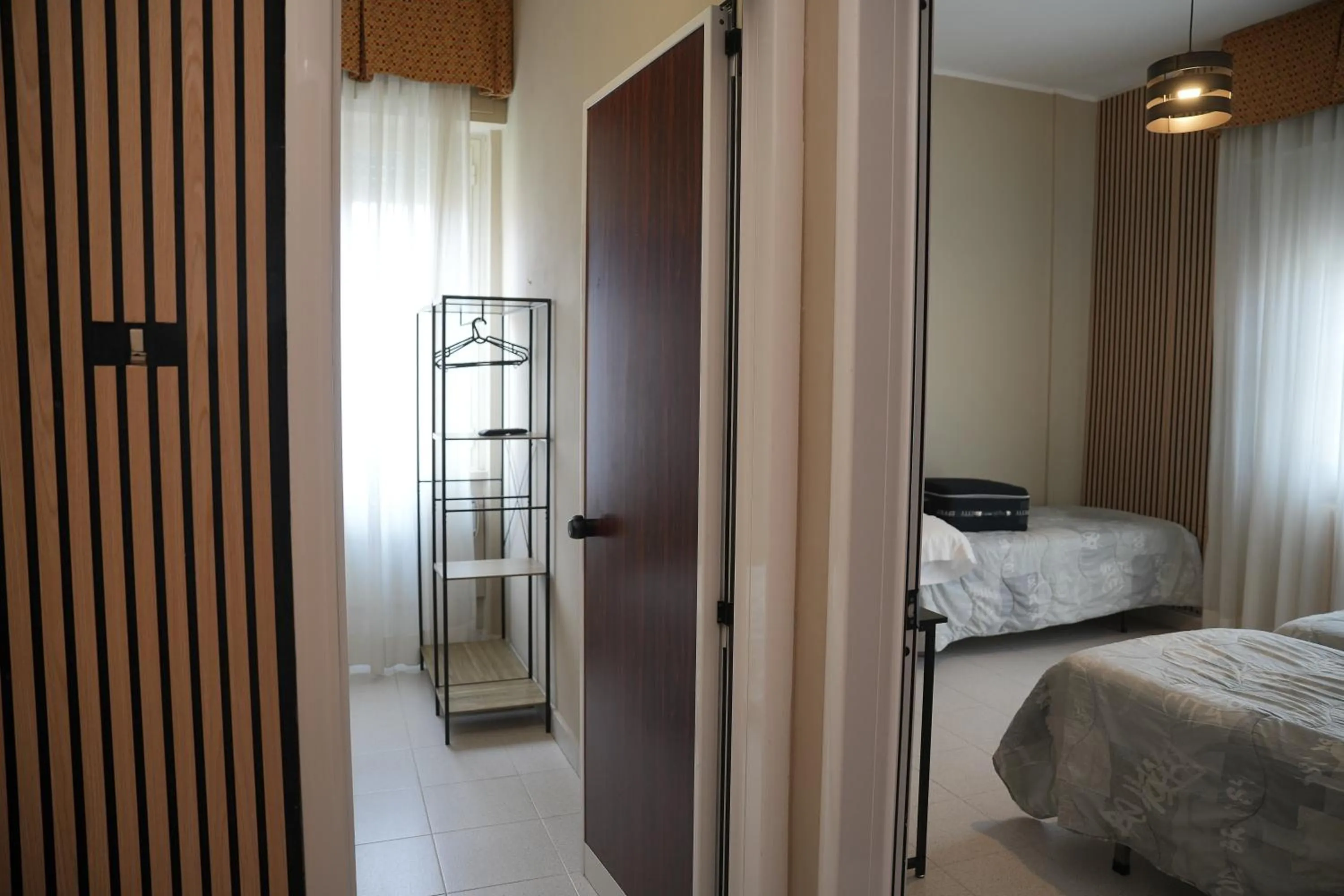 Balcony/Terrace, Bed in Hotel Marconi