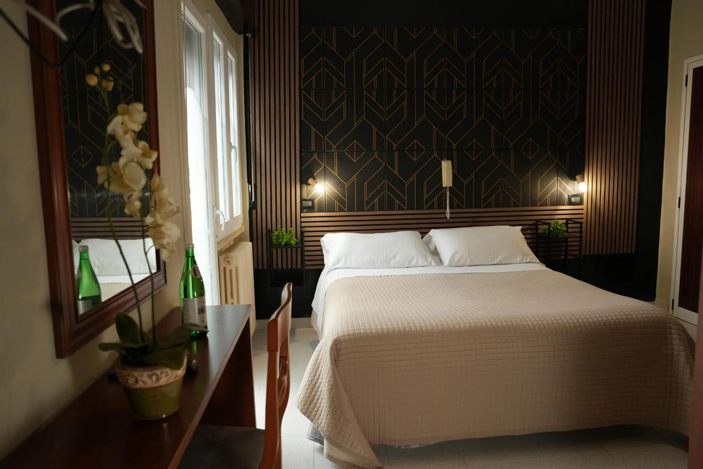 Bed in Hotel Marconi