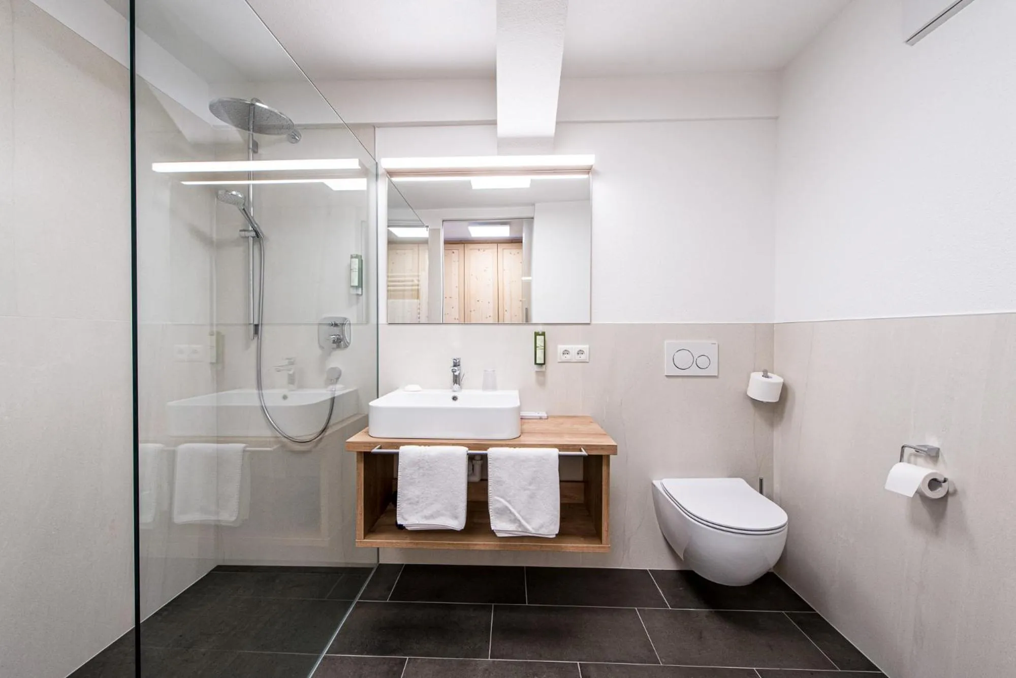 Bathroom in Alphotel Stocker Alpine Wellnesshotel