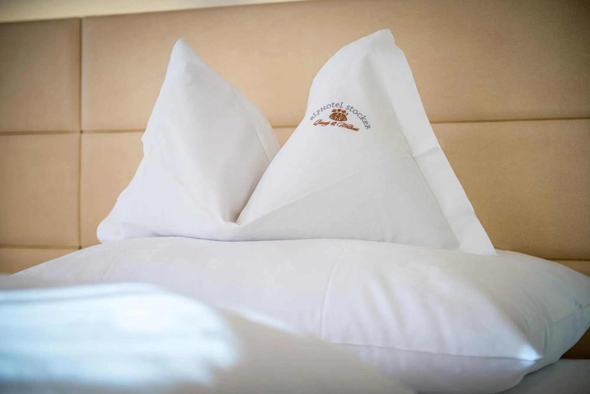 Bed in Alphotel Stocker Alpine Wellnesshotel