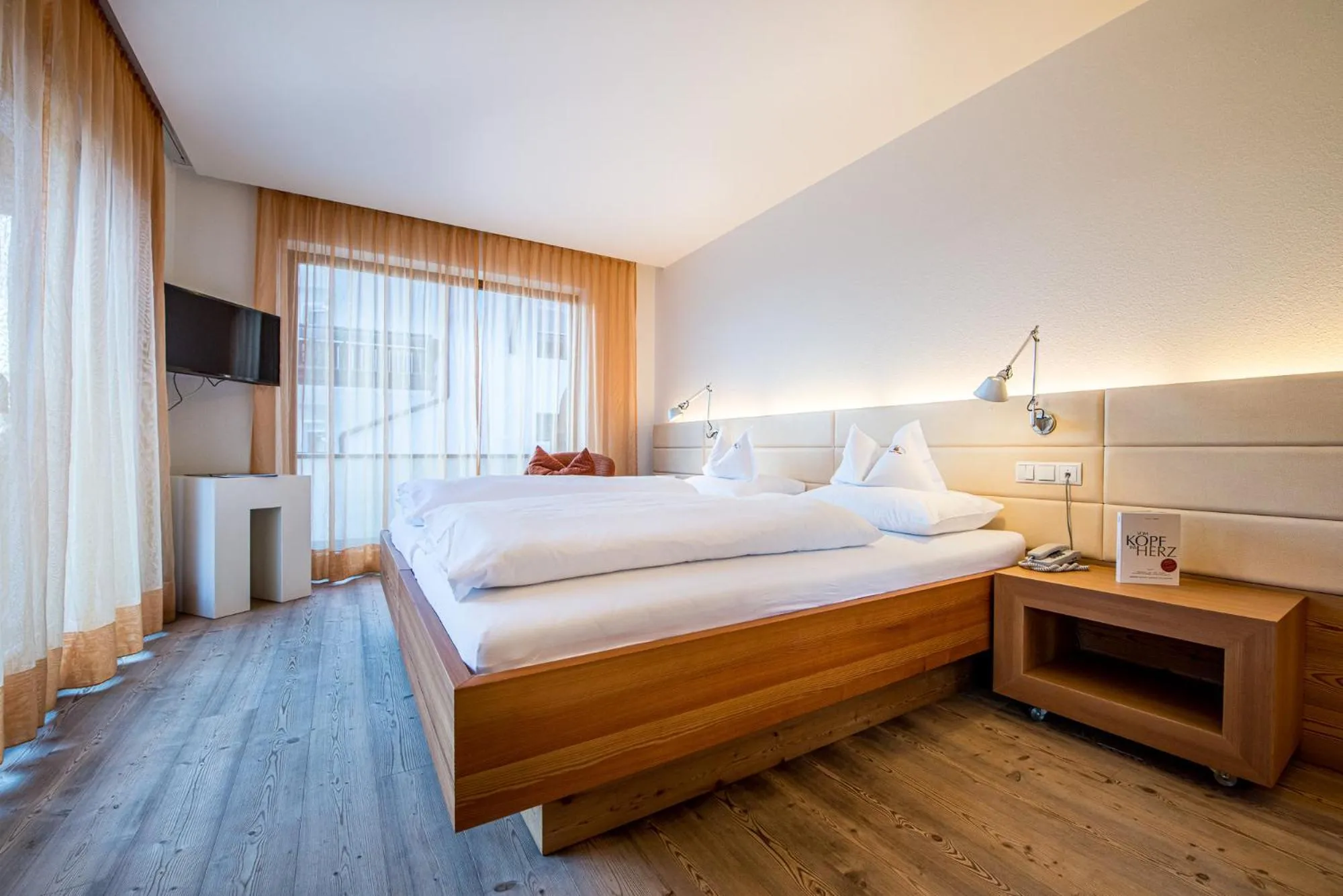 Bedroom, Bed in Alphotel Stocker Alpine Wellnesshotel