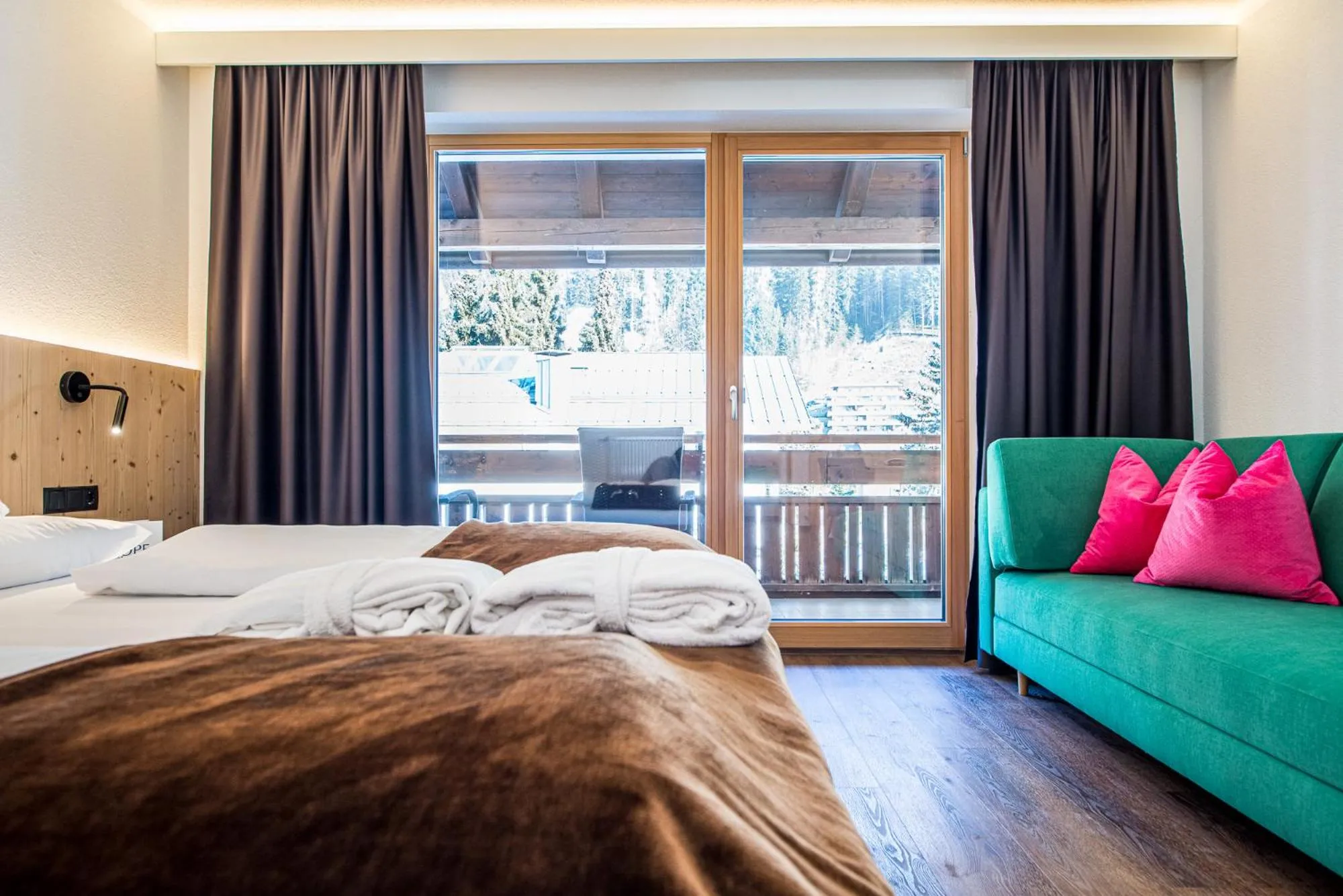Bed in Alphotel Stocker Alpine Wellnesshotel