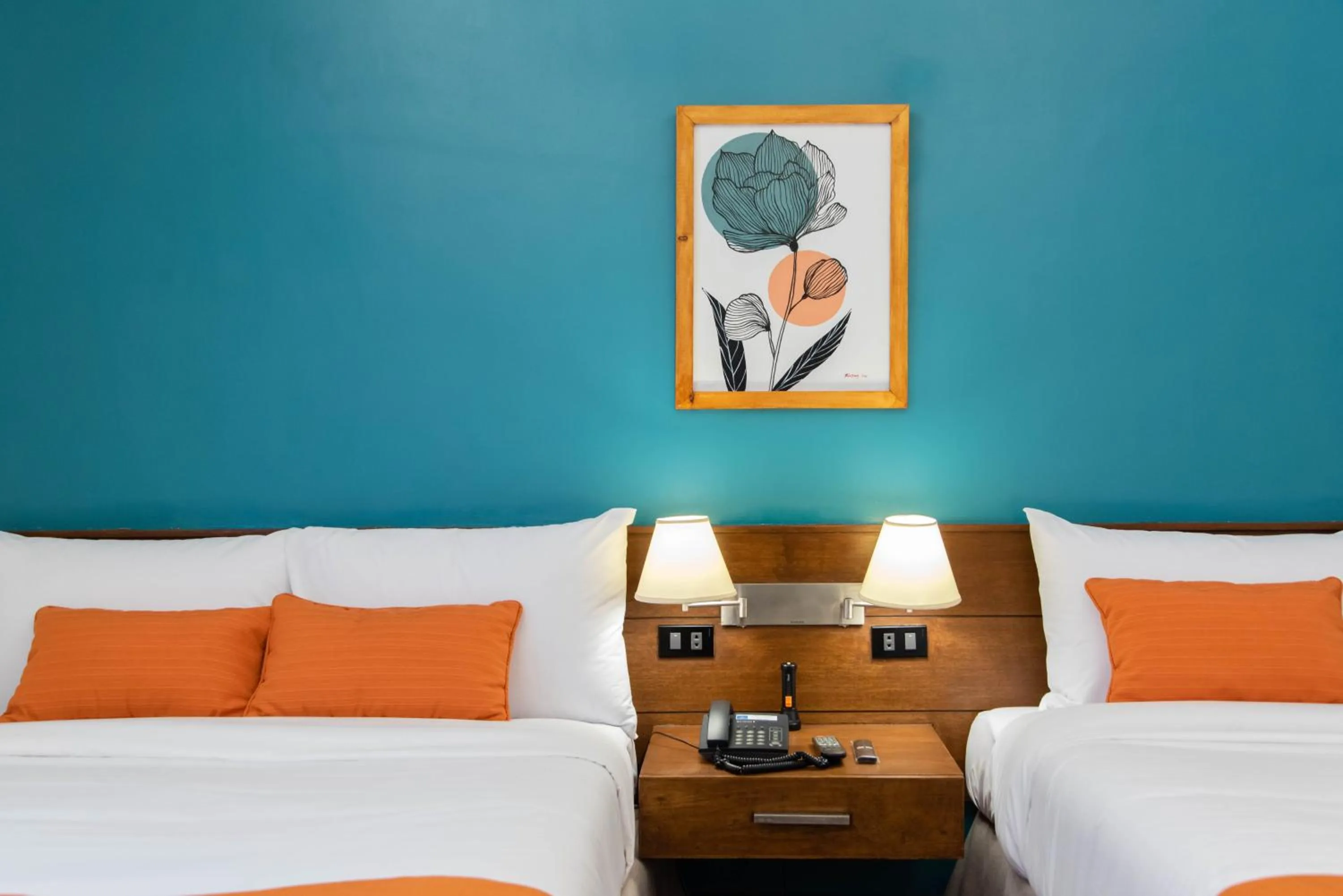 Bed in Giraffe Boutique Hotel