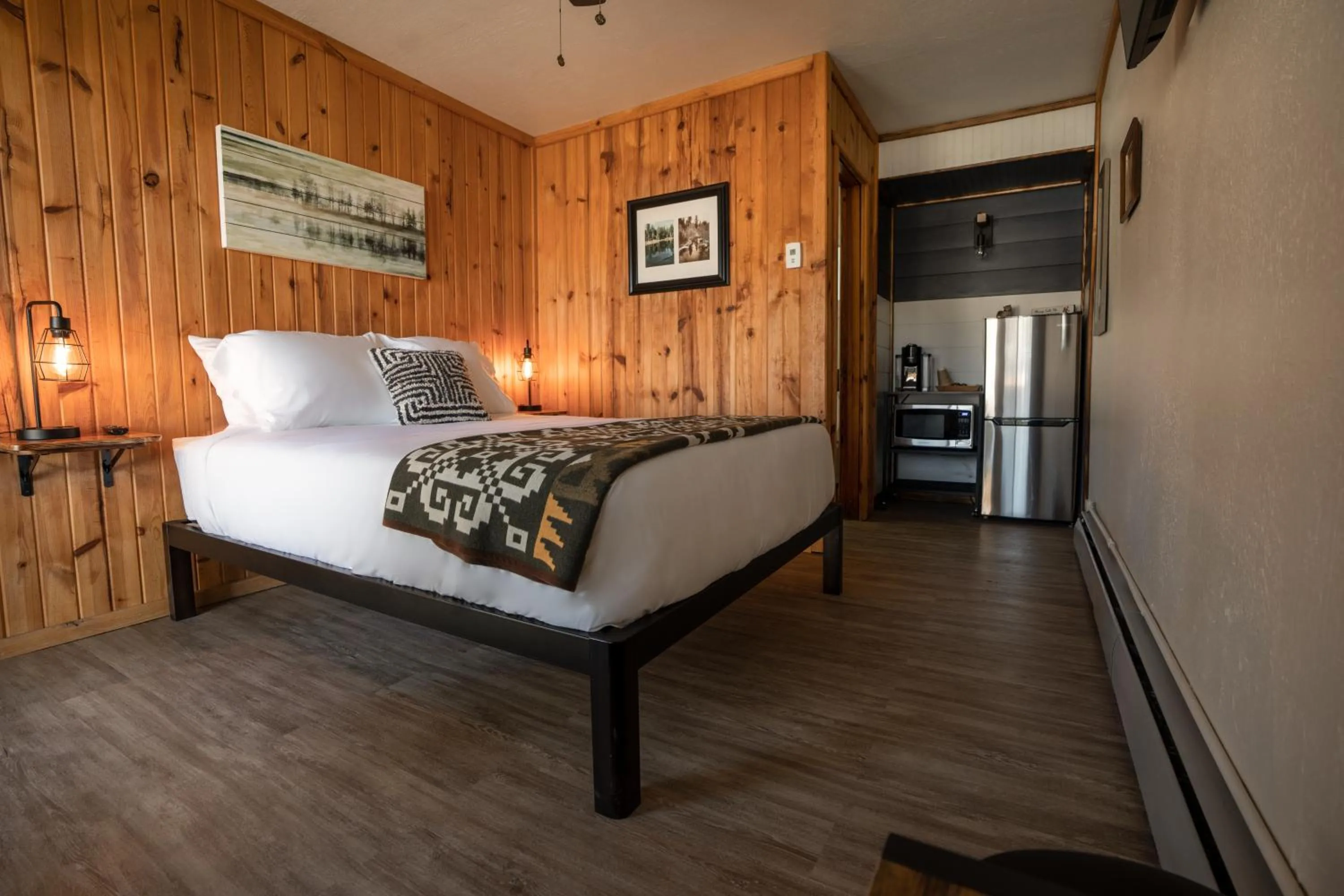 Bed in Columbia Point Resort