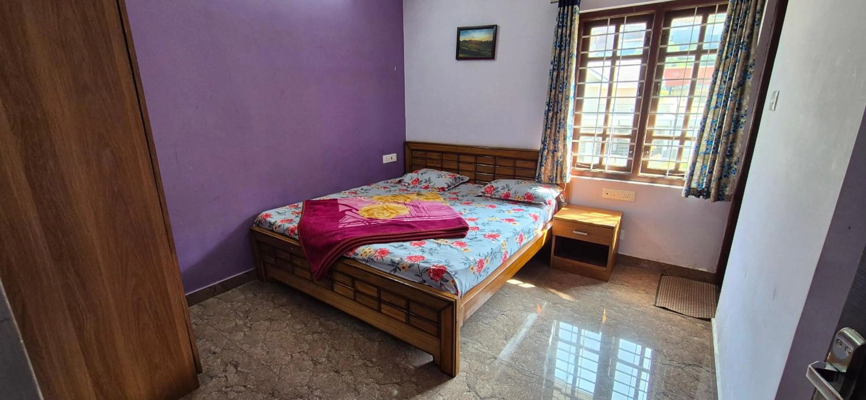 Bed in Karpagam Residency