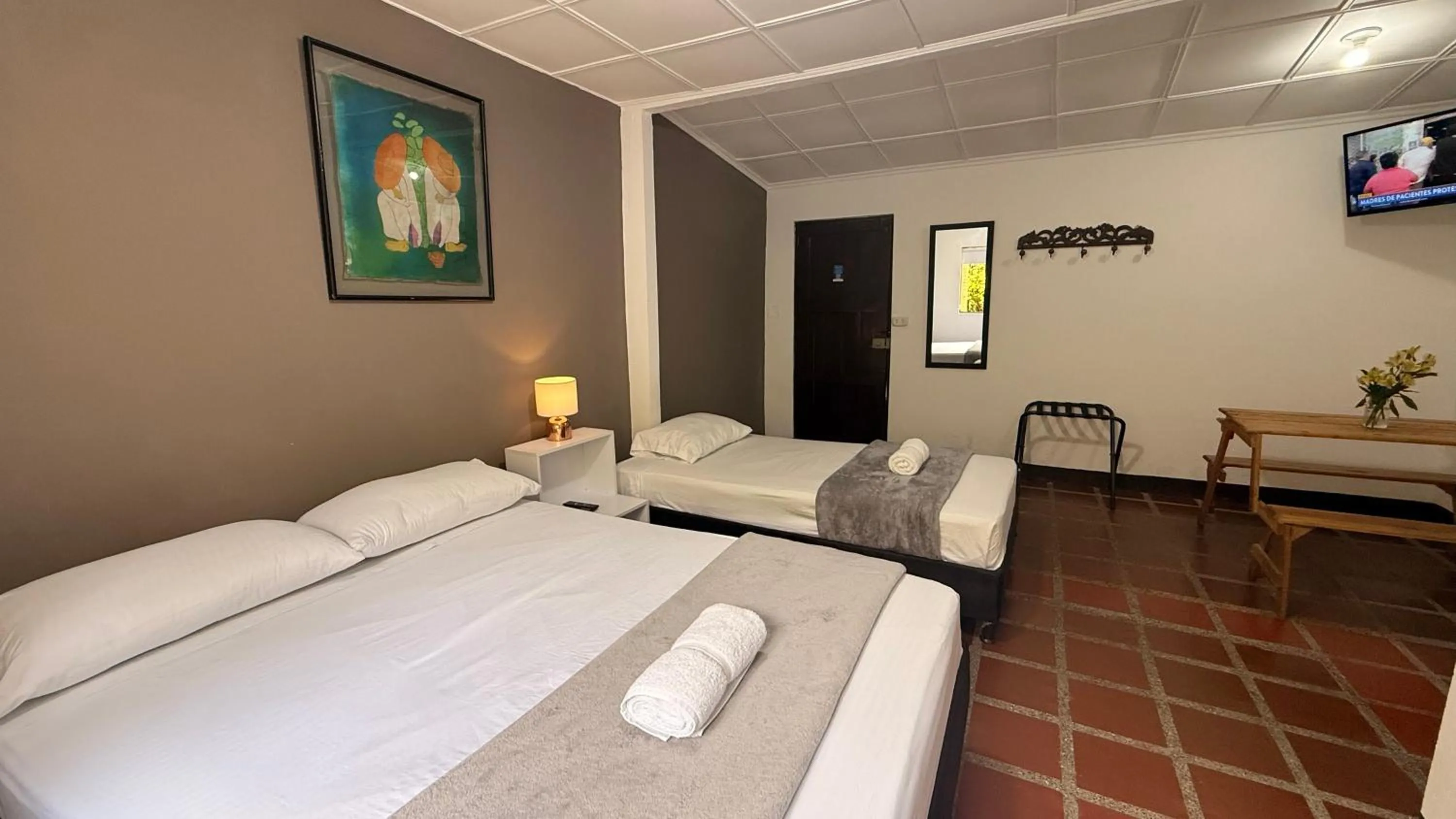 Photo of the whole room, Bed in Hotel CSI Llanogrande