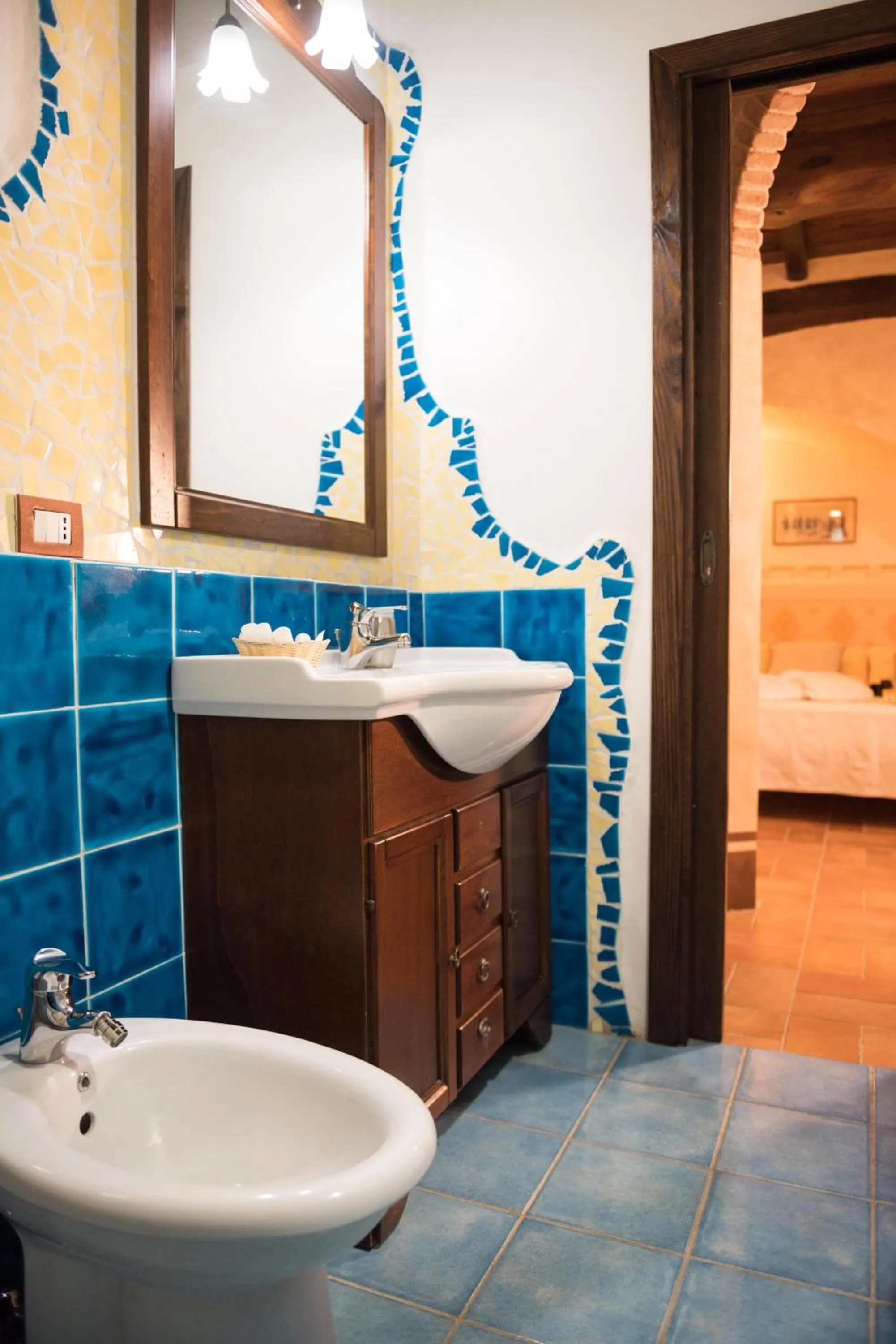 Bed in Hotel Anticos Palathos