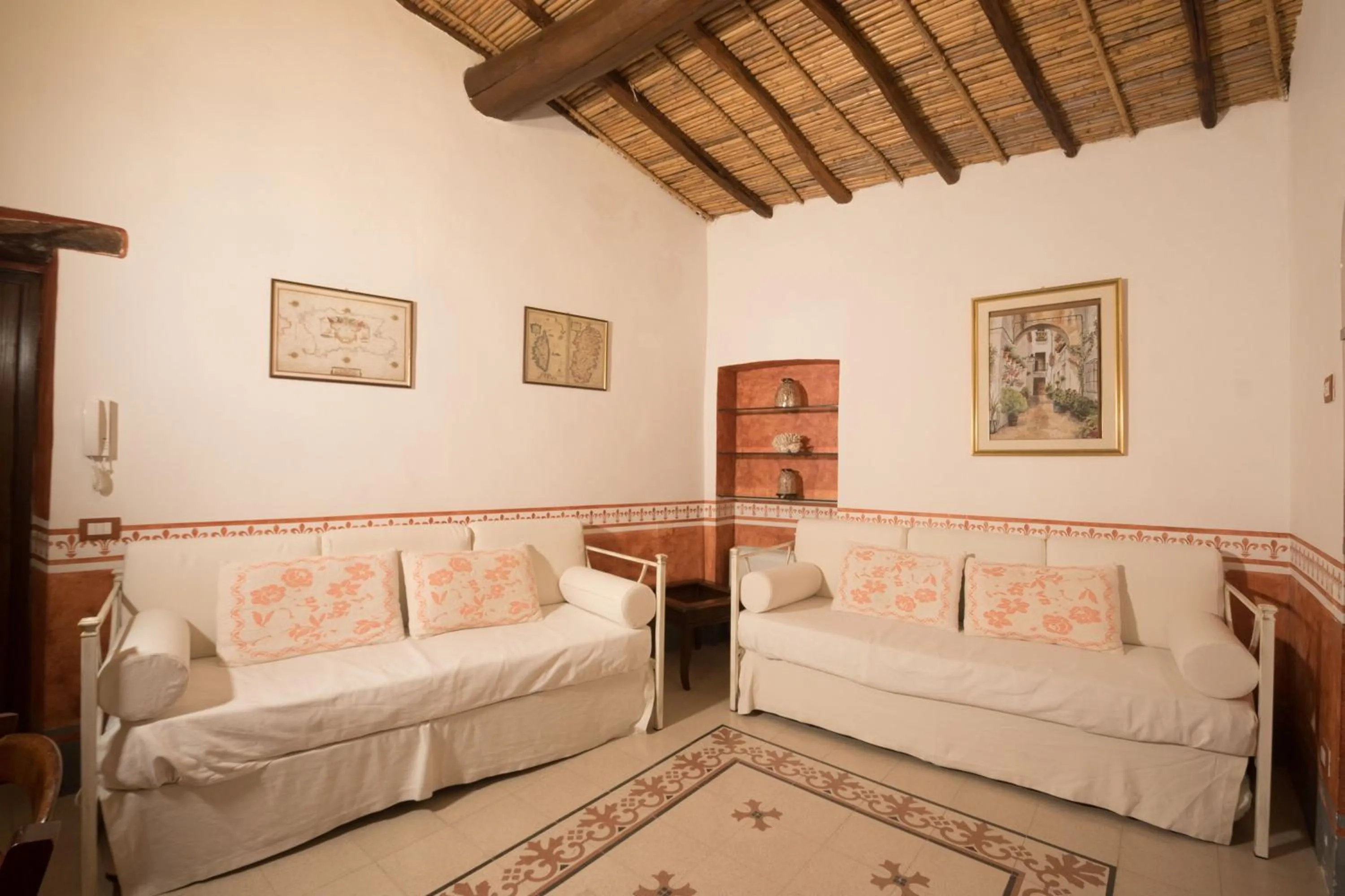 Bed in Hotel Anticos Palathos