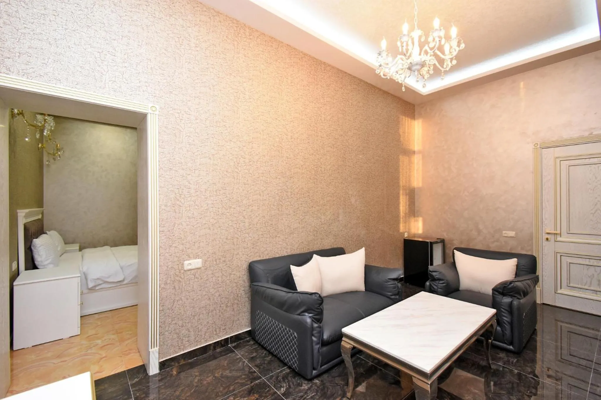 Living room, Bed in Macao Hotel