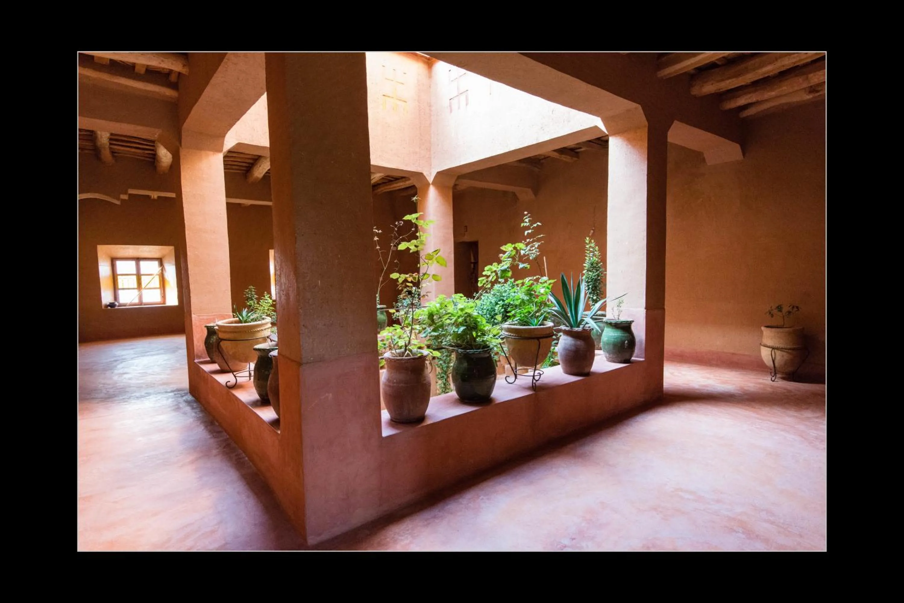 Patio in Casbah d'hôte La Jeanne Tourisme Ecologique