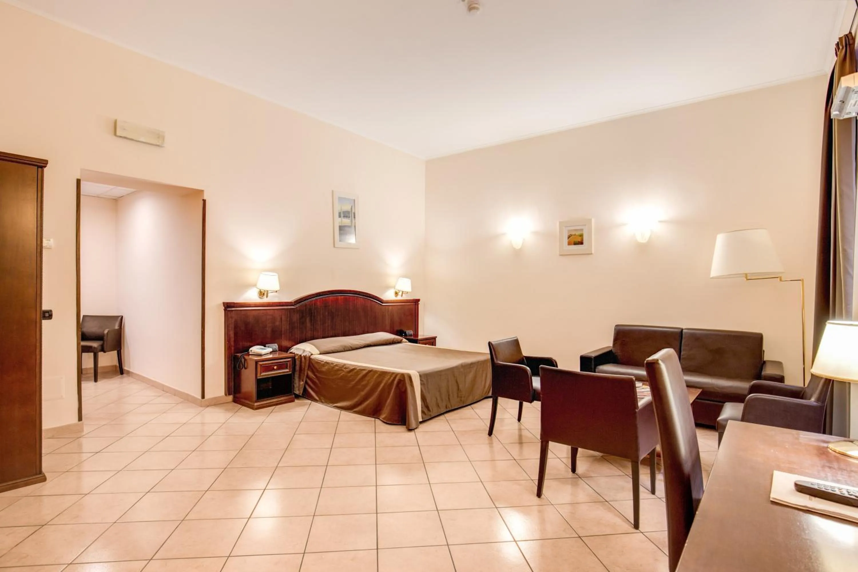 Bed in Hotel San Marco