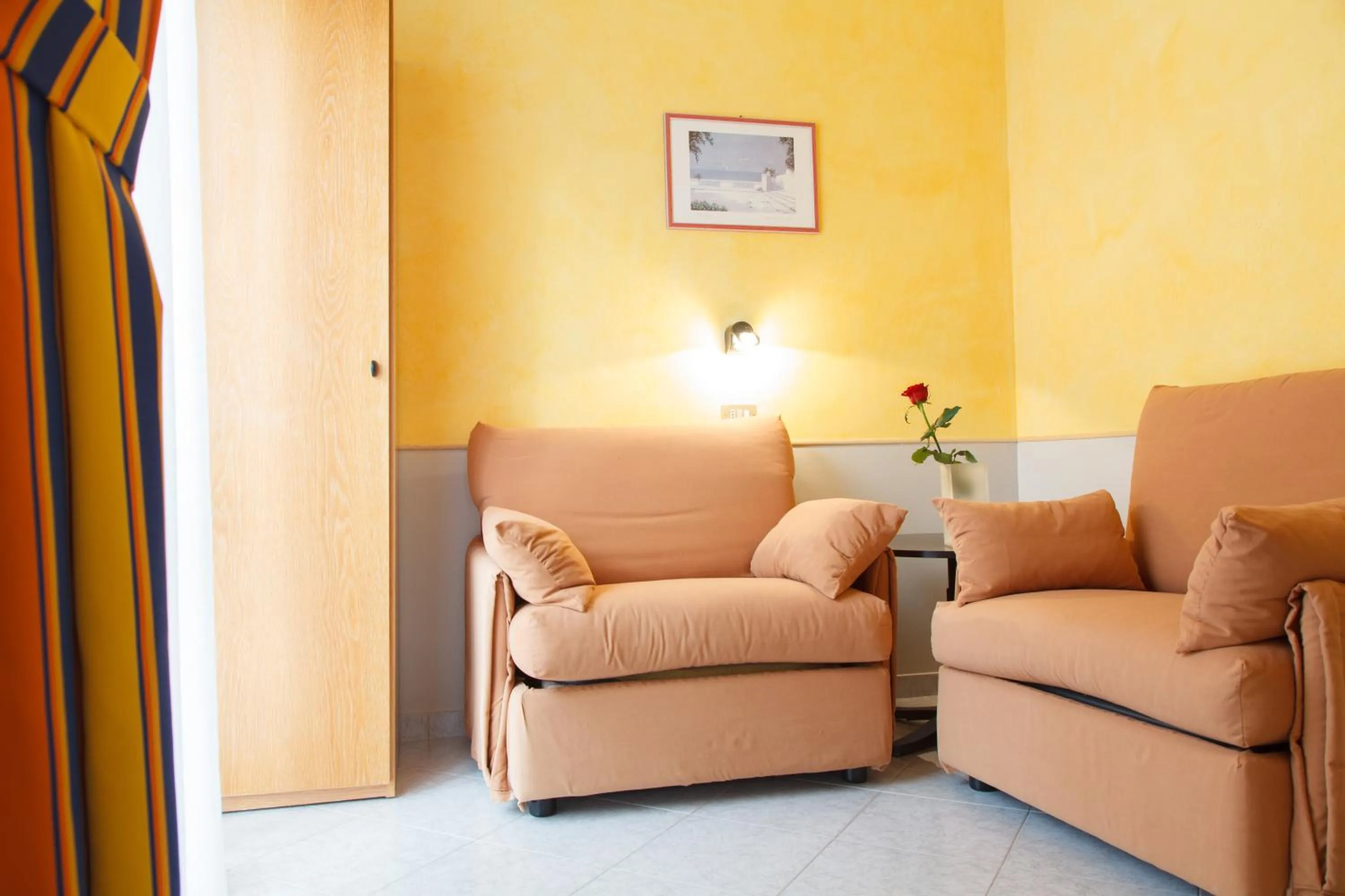 Bed in Allegroitalia Alassio Rosa