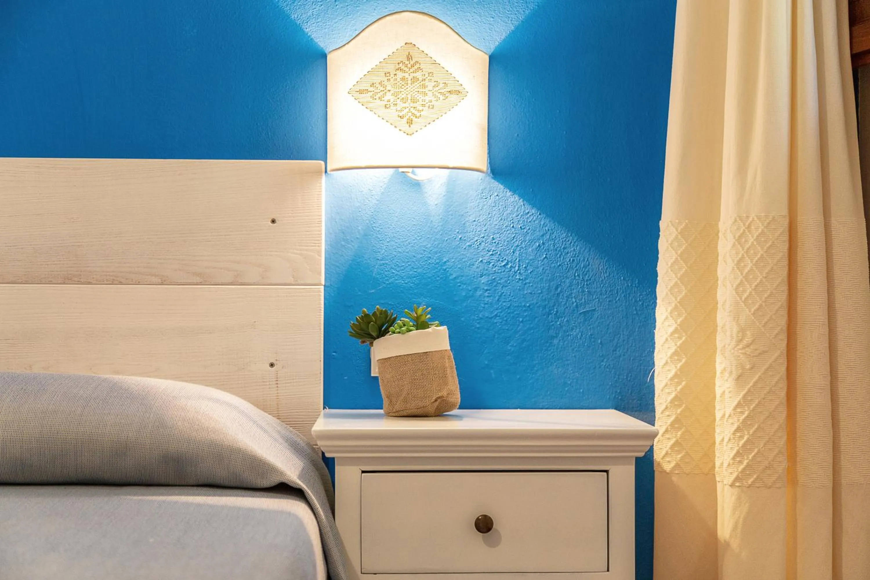 Decorative detail, Bed in Hotel Santa Maria