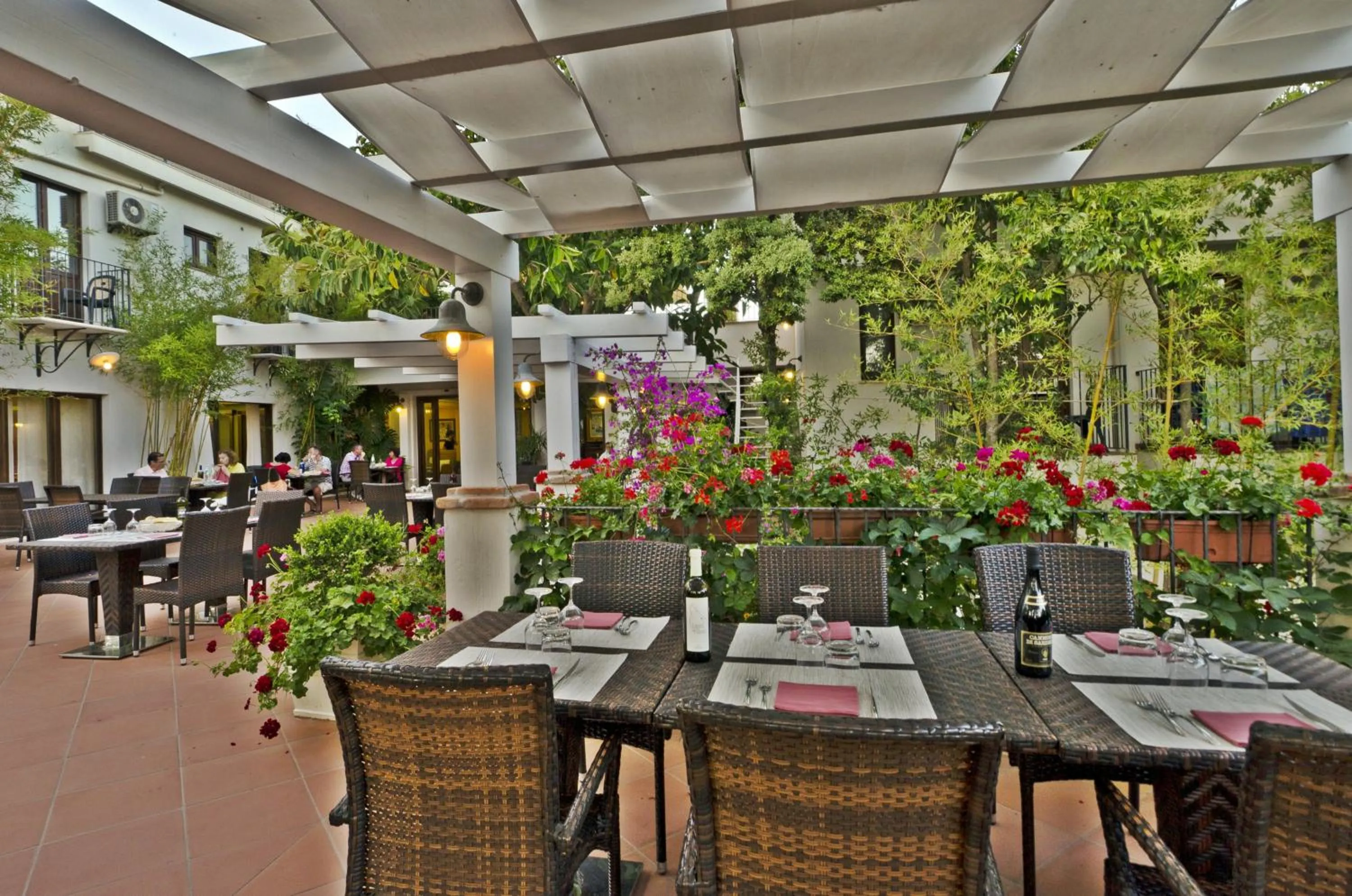 Patio in Hotel Santa Maria