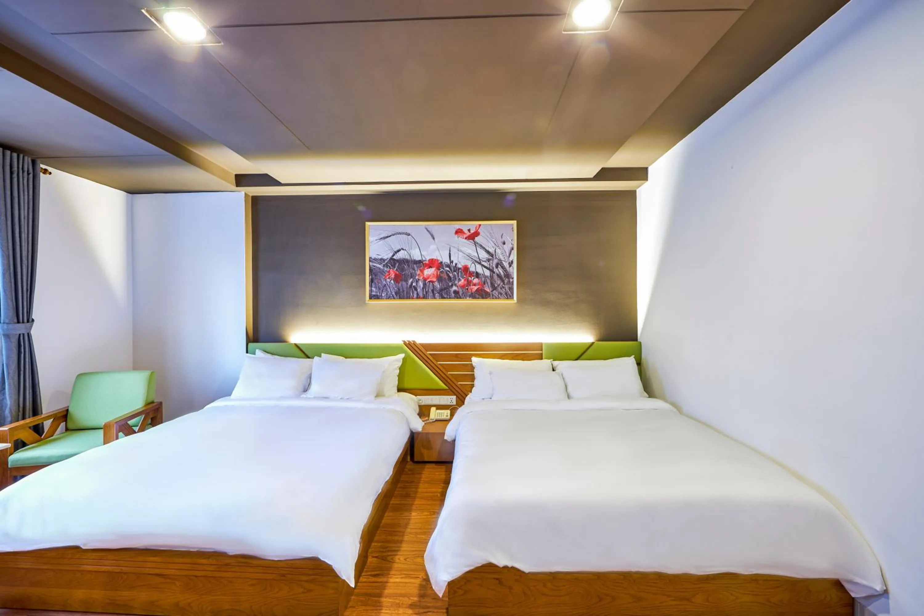 Bed in The Noble Swan Hotel Saigon