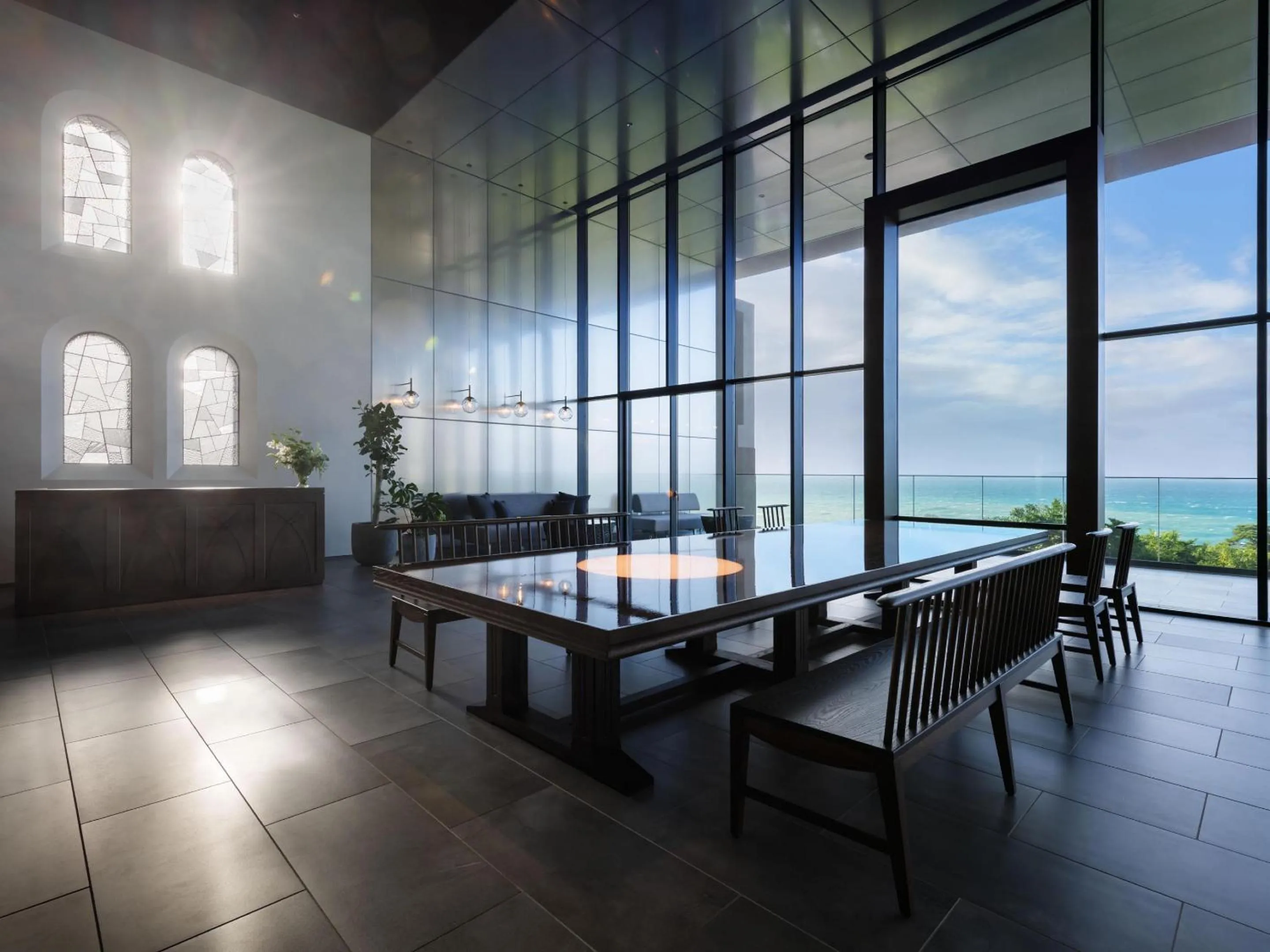 Lobby or reception in GOTO RETREAT by Onko Chishin