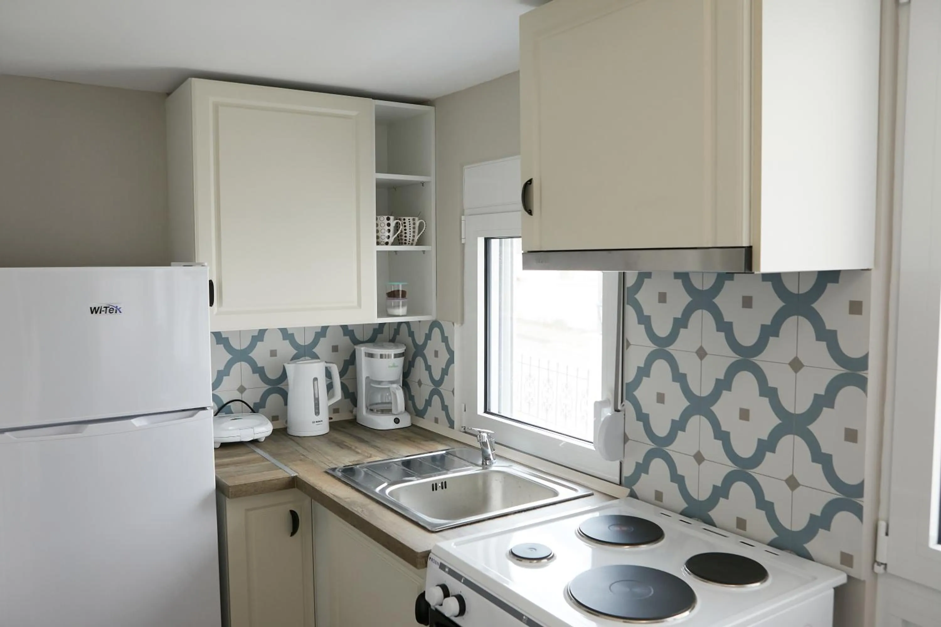 Kitchen or kitchenette in Romilia Guesthouse