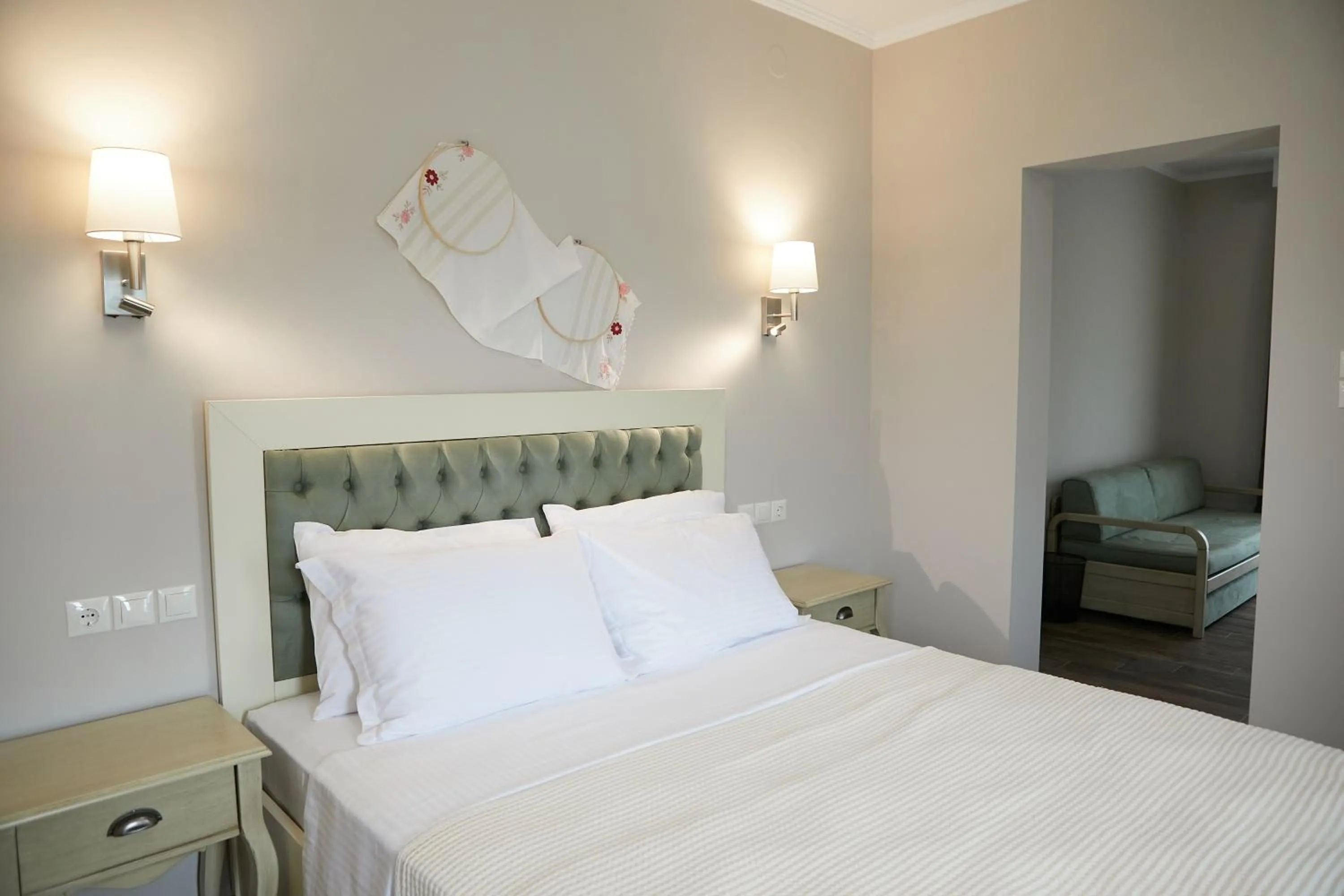 Bedroom, Bed in Romilia Guesthouse