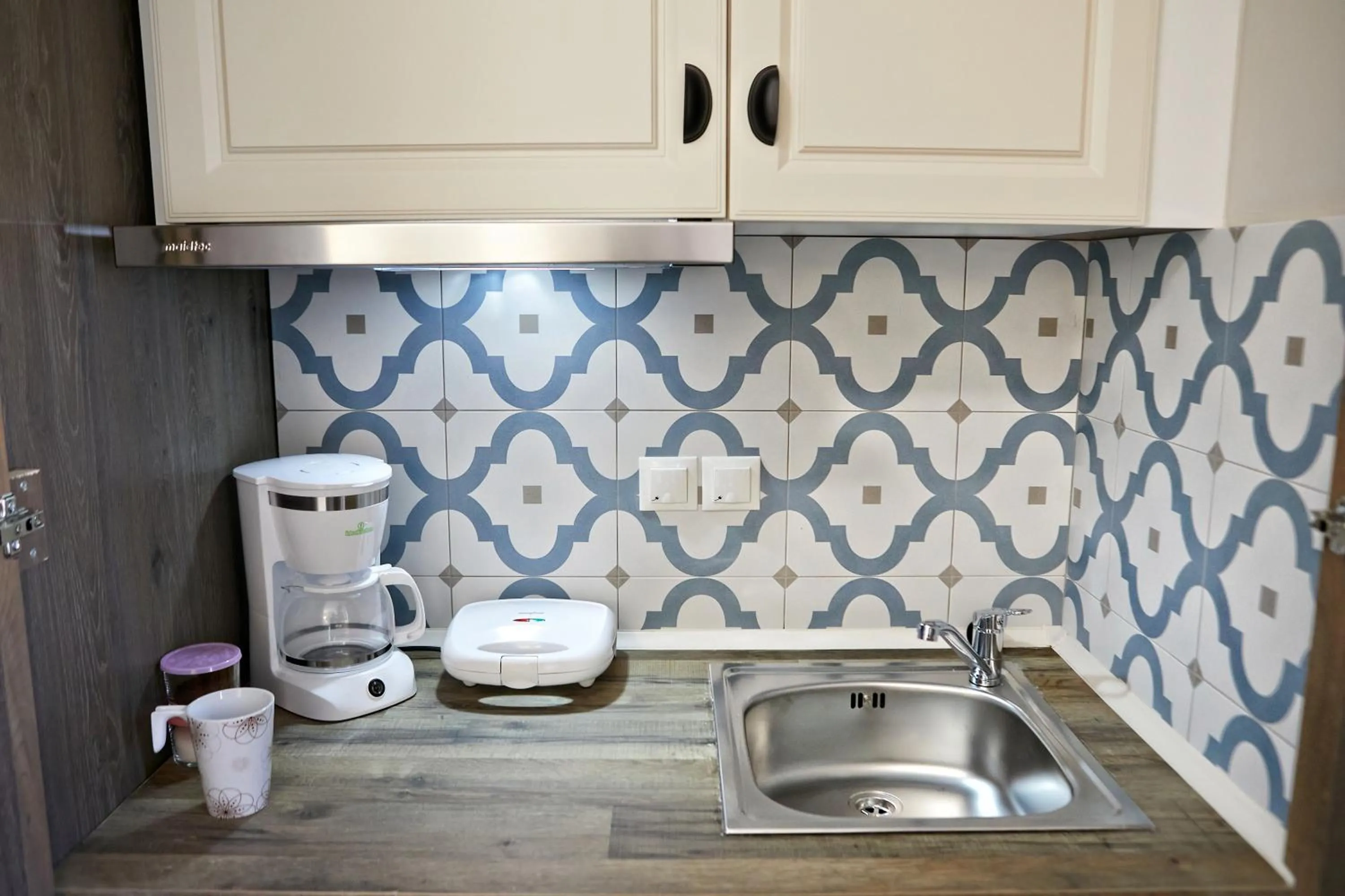 Kitchen or kitchenette in Romilia Guesthouse