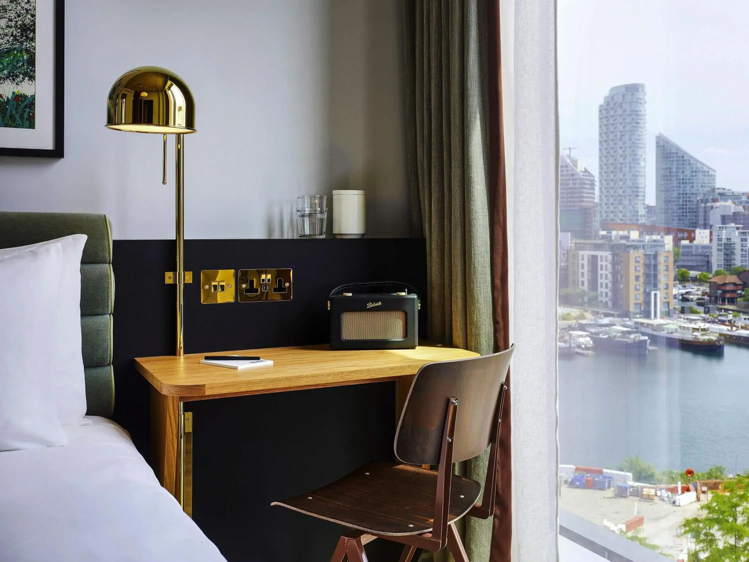 Bedroom, Bed in TRIBE London Canary Wharf Bedroom, Bed in TRIBE London Canary Wharf