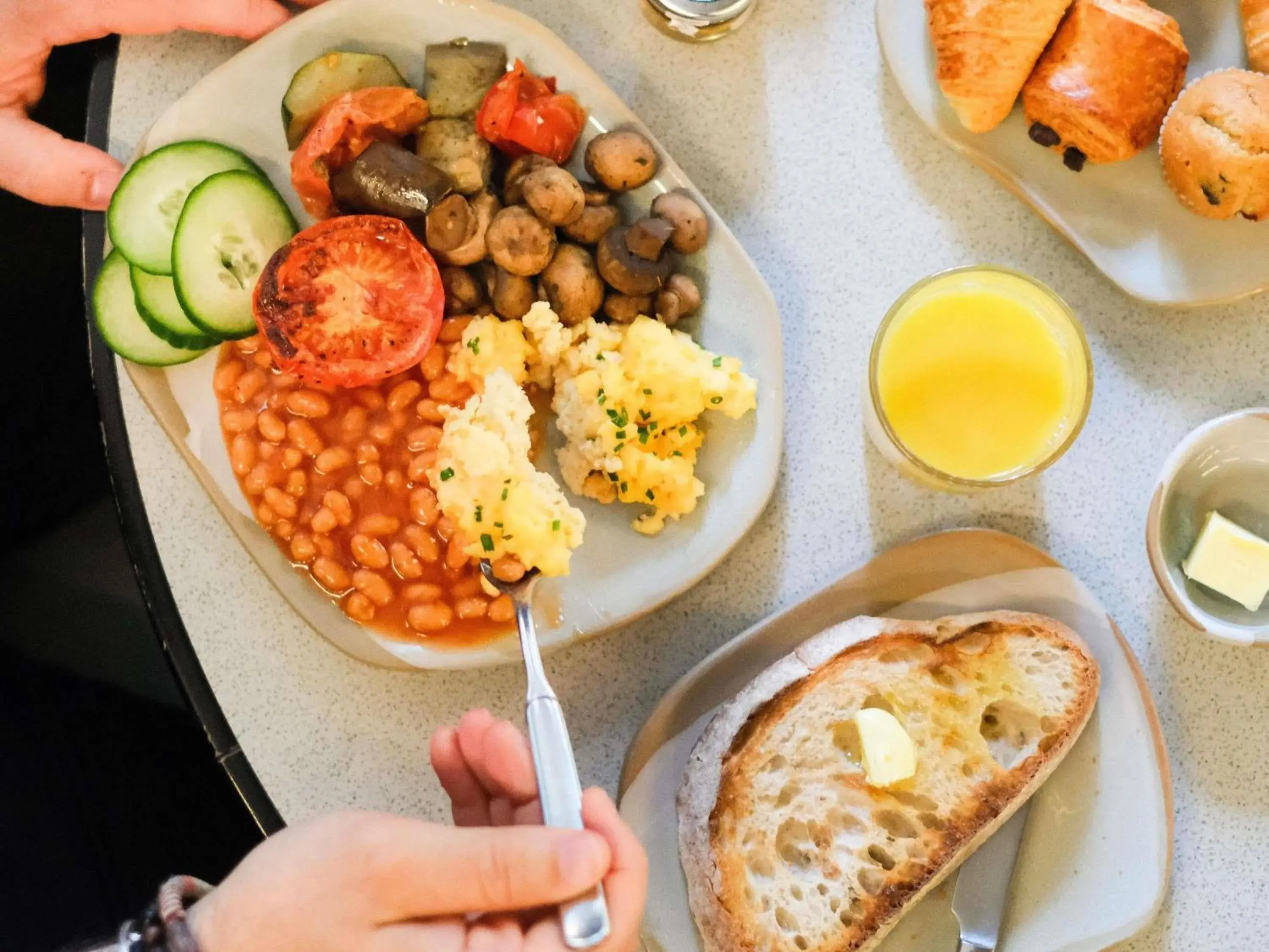 Breakfast in TRIBE London Canary Wharf Breakfast in TRIBE London Canary Wharf