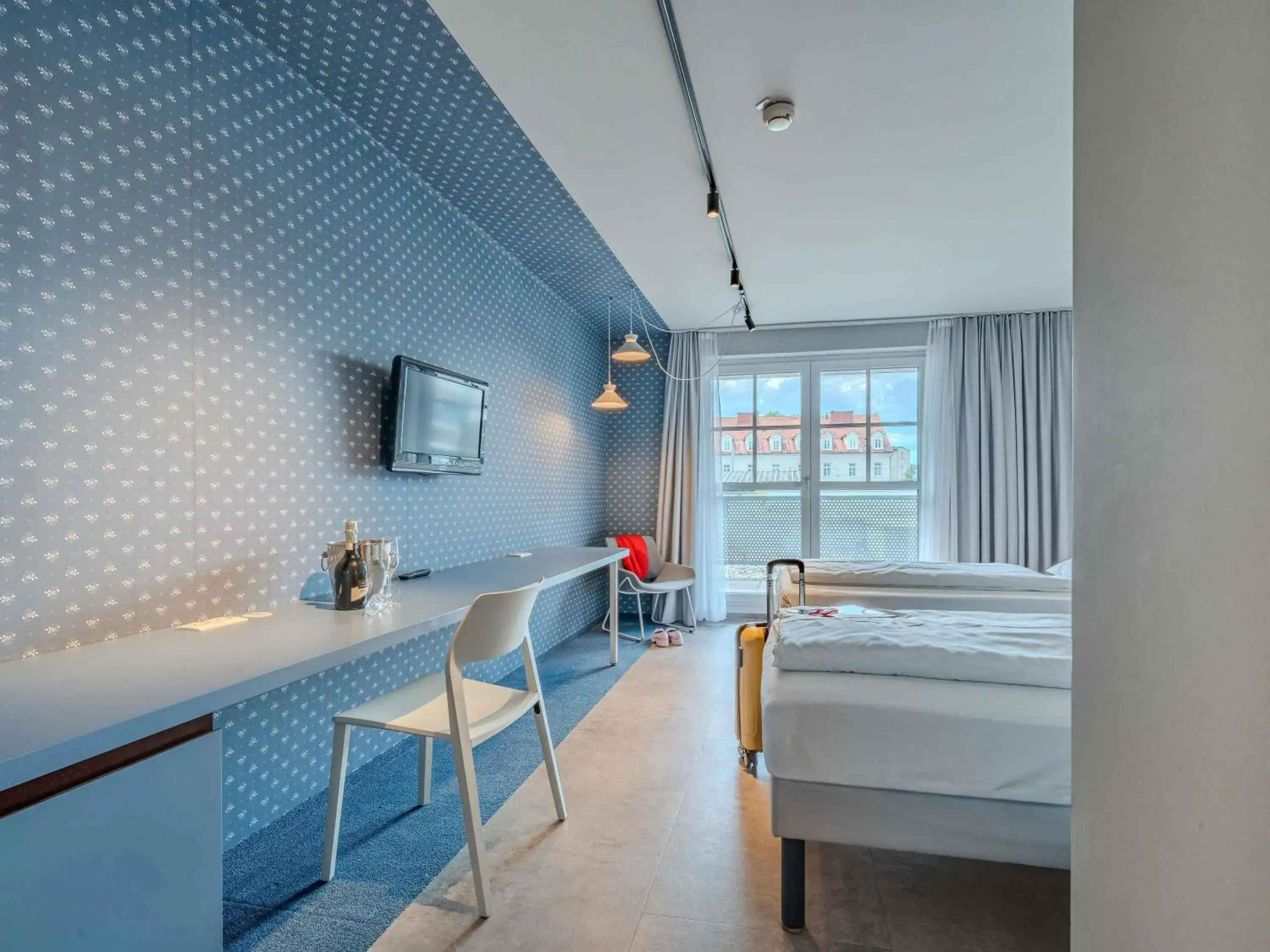 View (from property/room), Bed in ibis Styles Graz Messe View (from property/room), Bed in ibis Styles Graz Messe