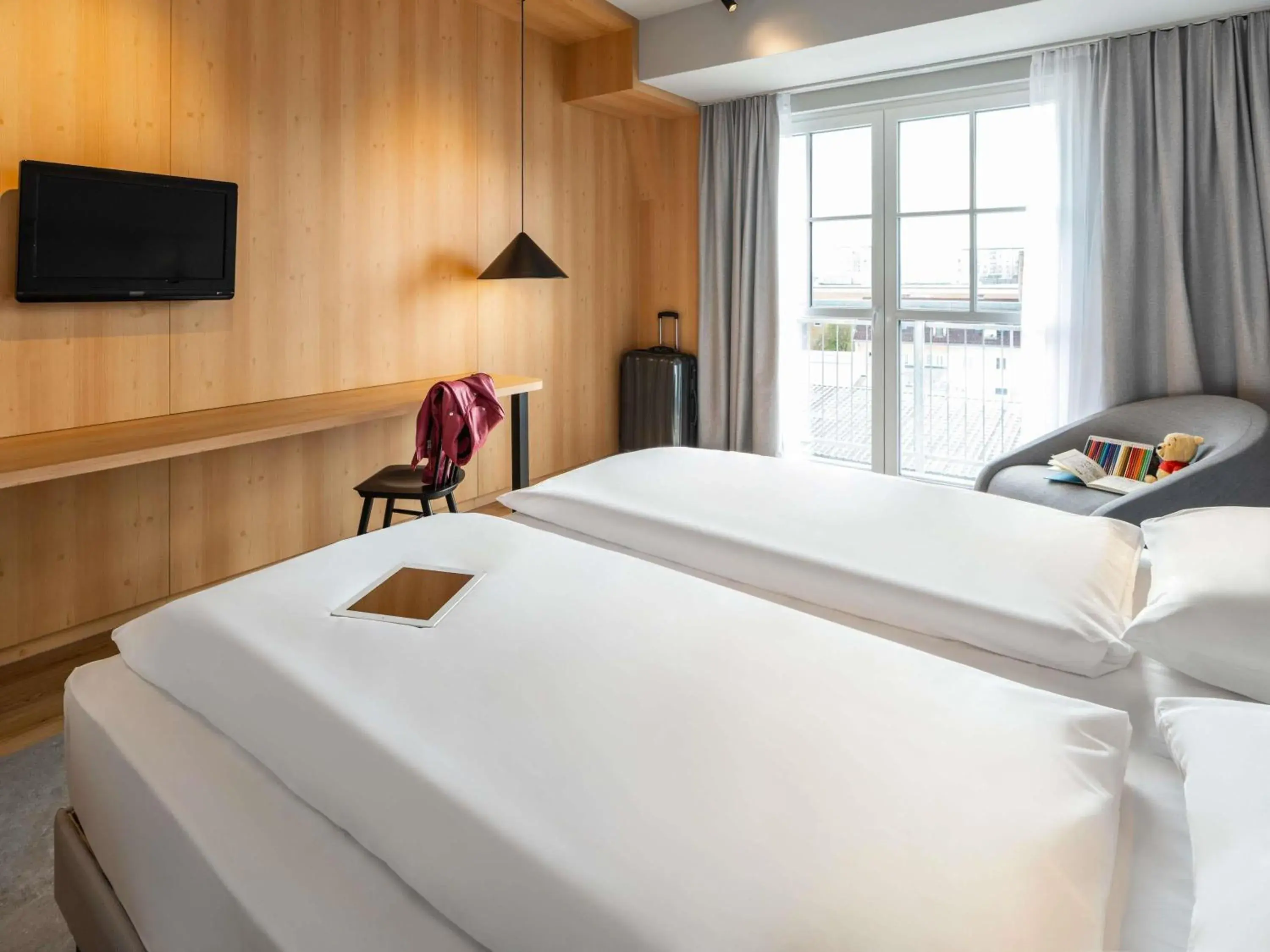 Bedroom, Bed in ibis Styles Graz Messe Bedroom, Bed in ibis Styles Graz Messe