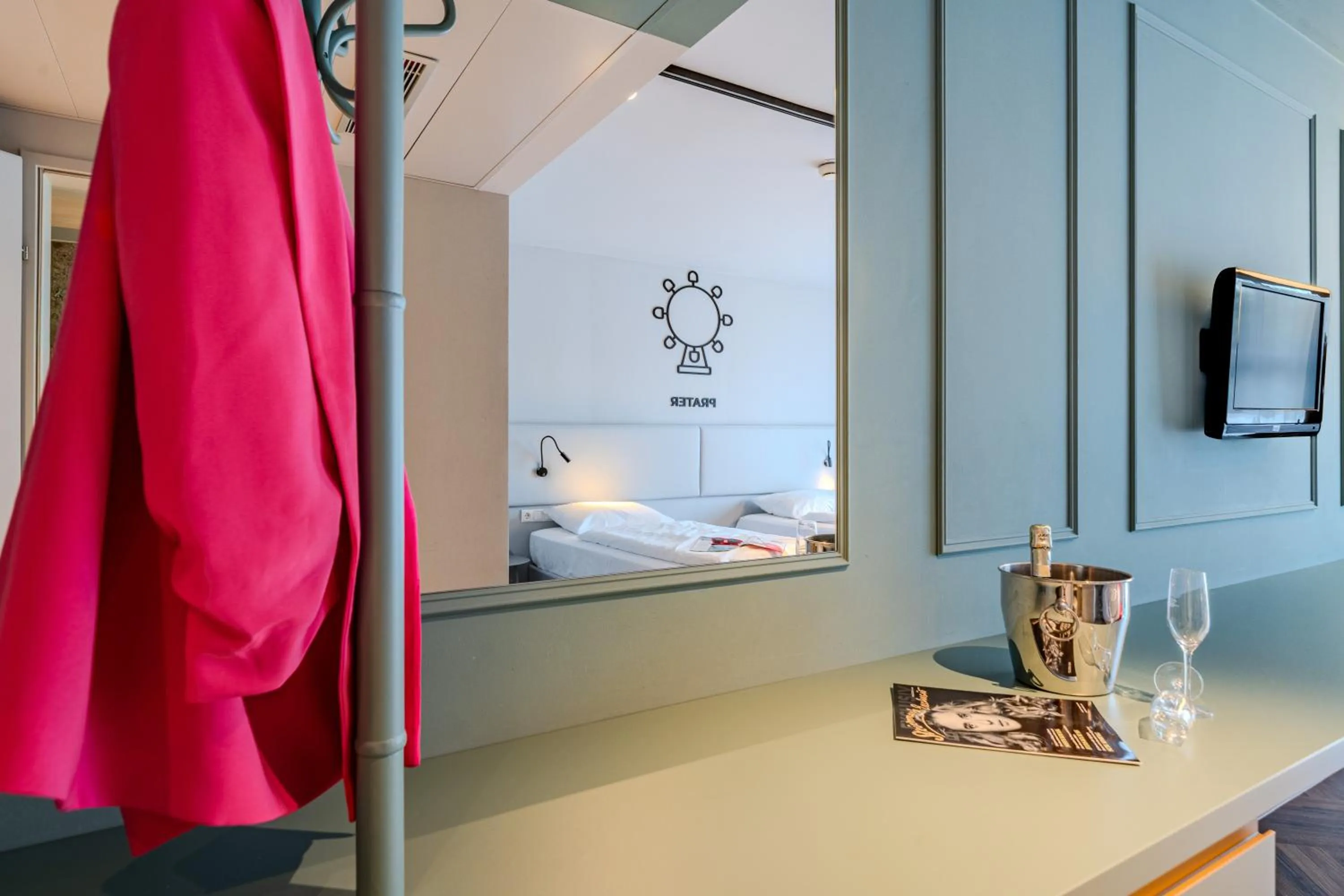 furniture, Bed in ibis Styles Graz Messe