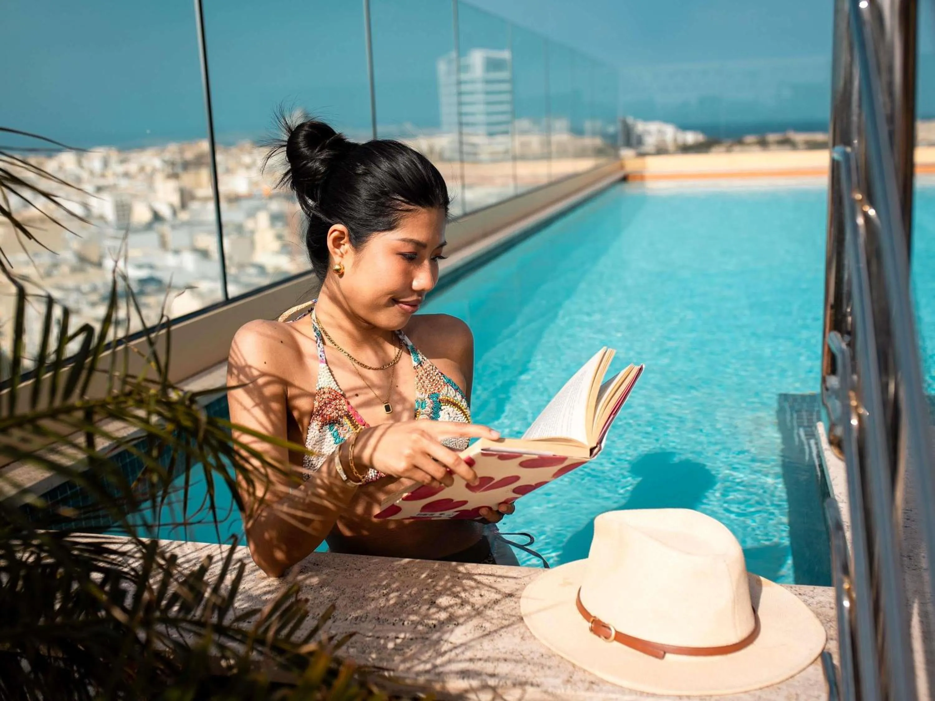 Pool view in Aparthotel Adagio Malta Central