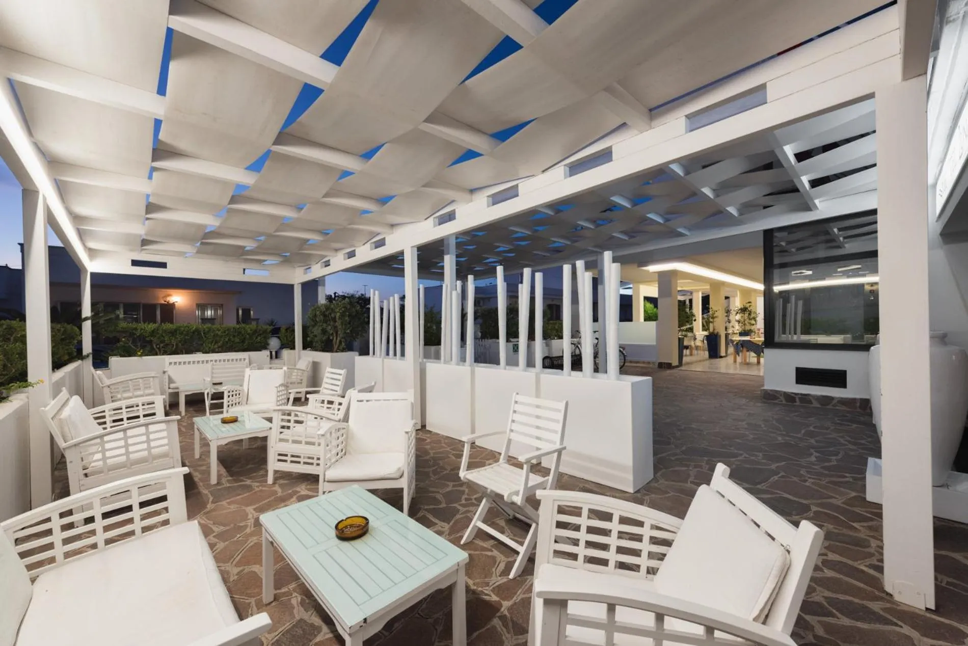 Patio in Hotel Luna Lido