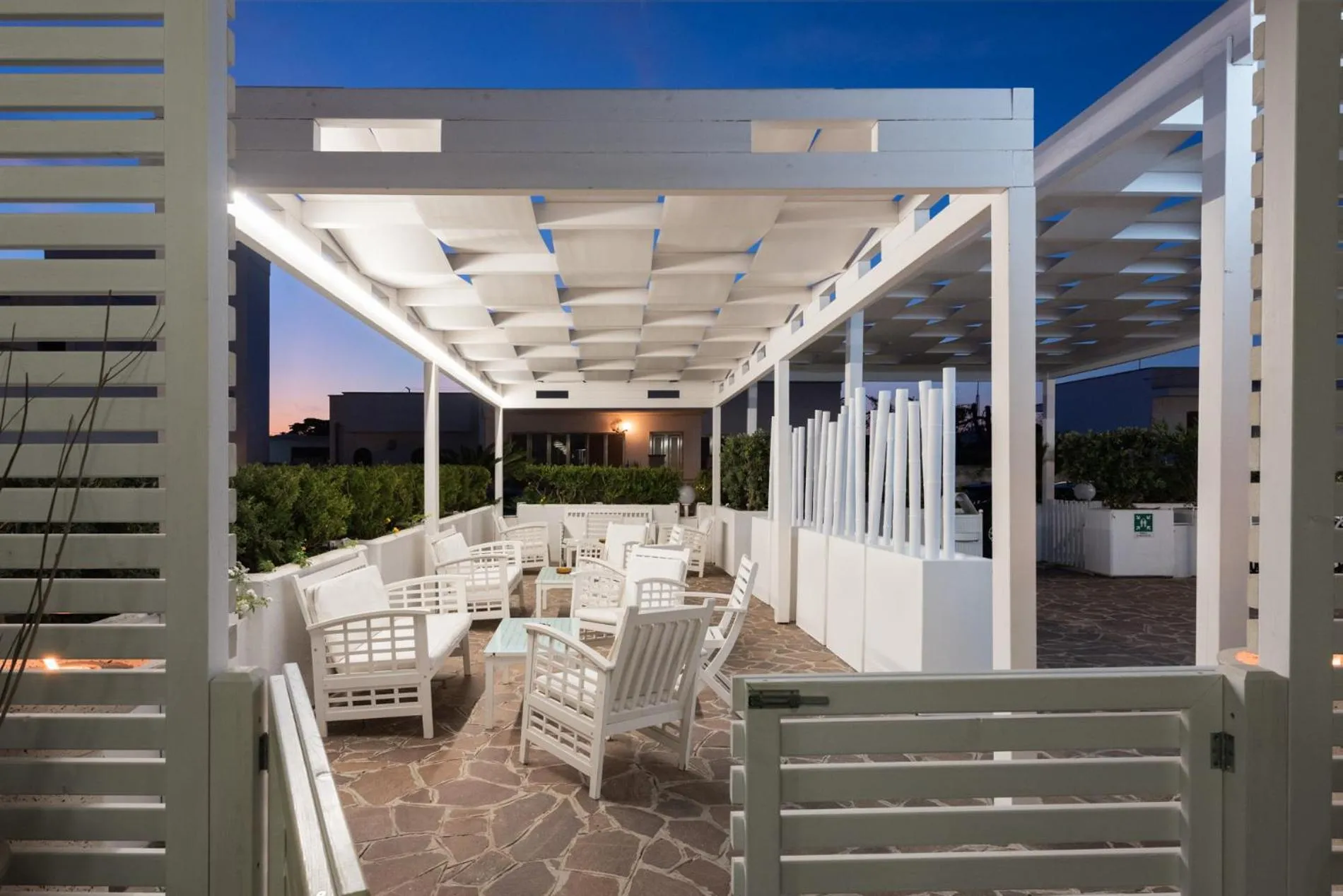 Patio in Hotel Luna Lido
