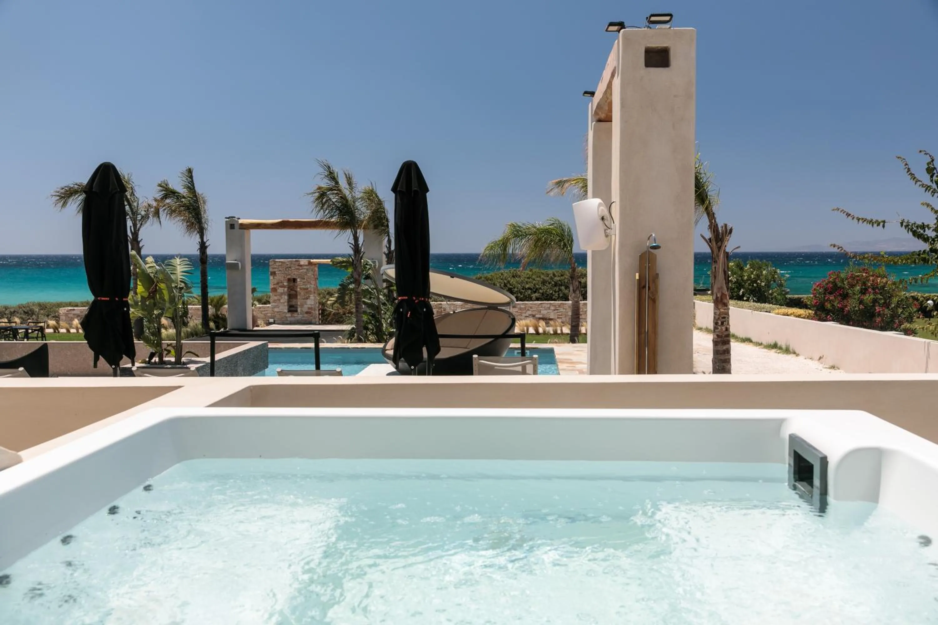 Pool view in Eden Beachfront Residences & Suites