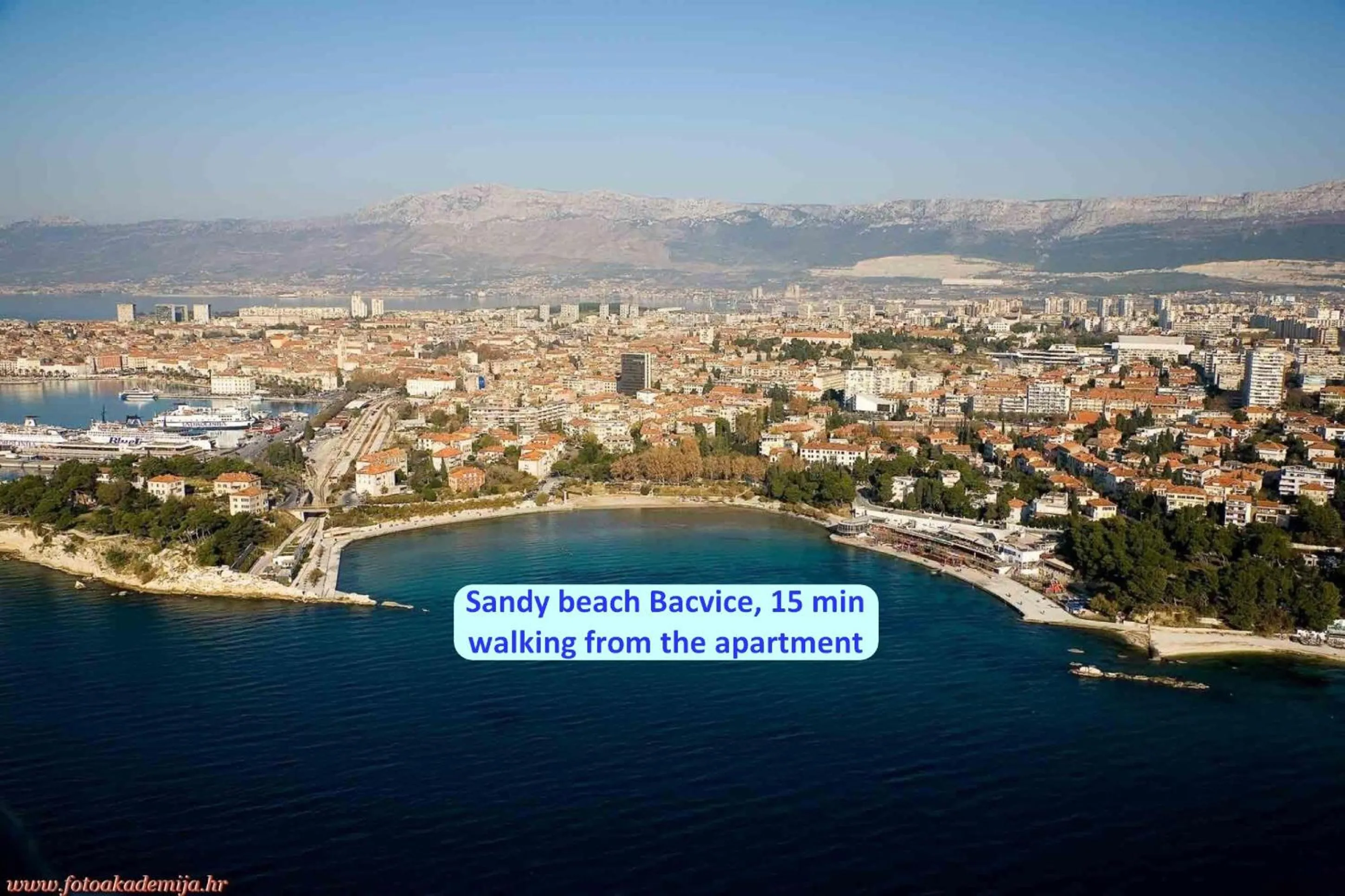 Bird's eye view in Luxury apartment Toni with patio in the heart of Split