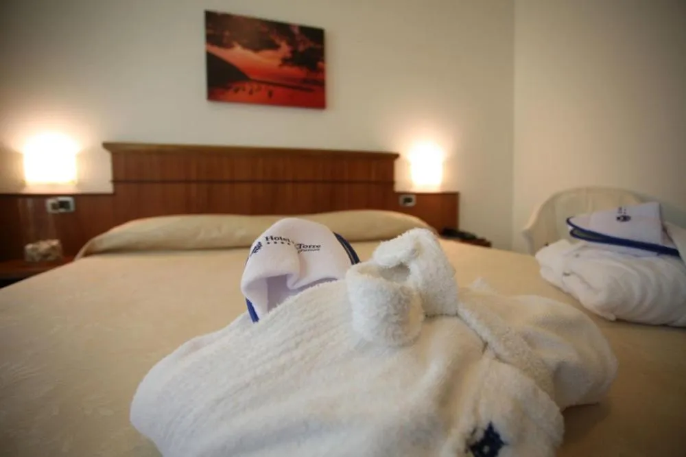 Bed in Hotel La Torre