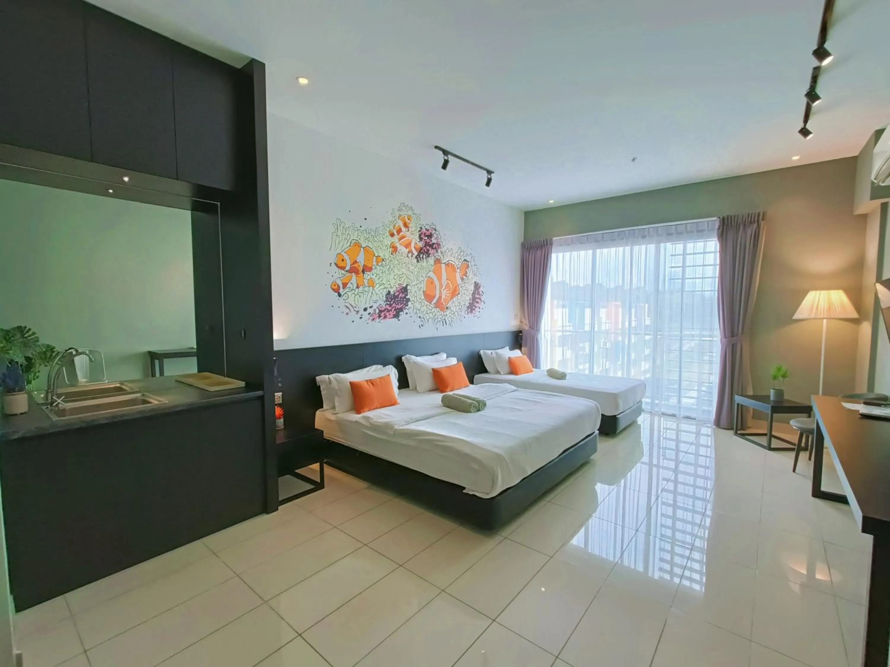 Bed in Owl Nest Suite' at aeropod sovo