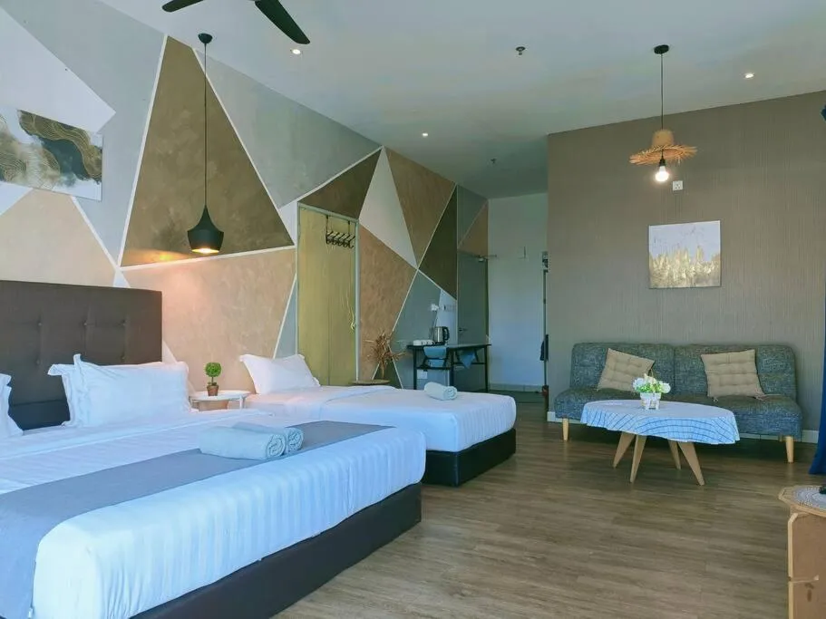 Bed in Owl Nest Suite' at aeropod sovo