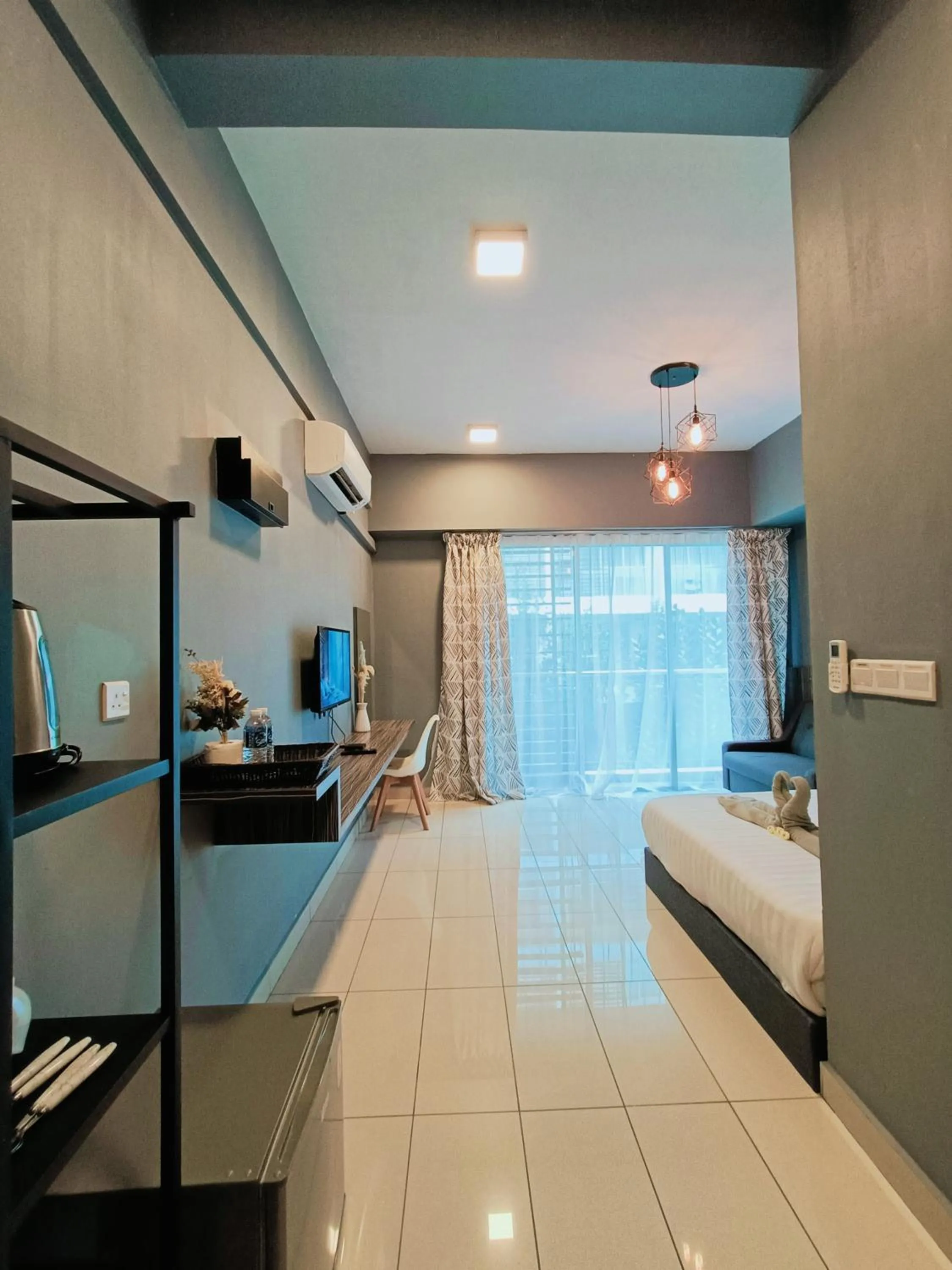 Bed in Owl Nest Suite' at aeropod sovo