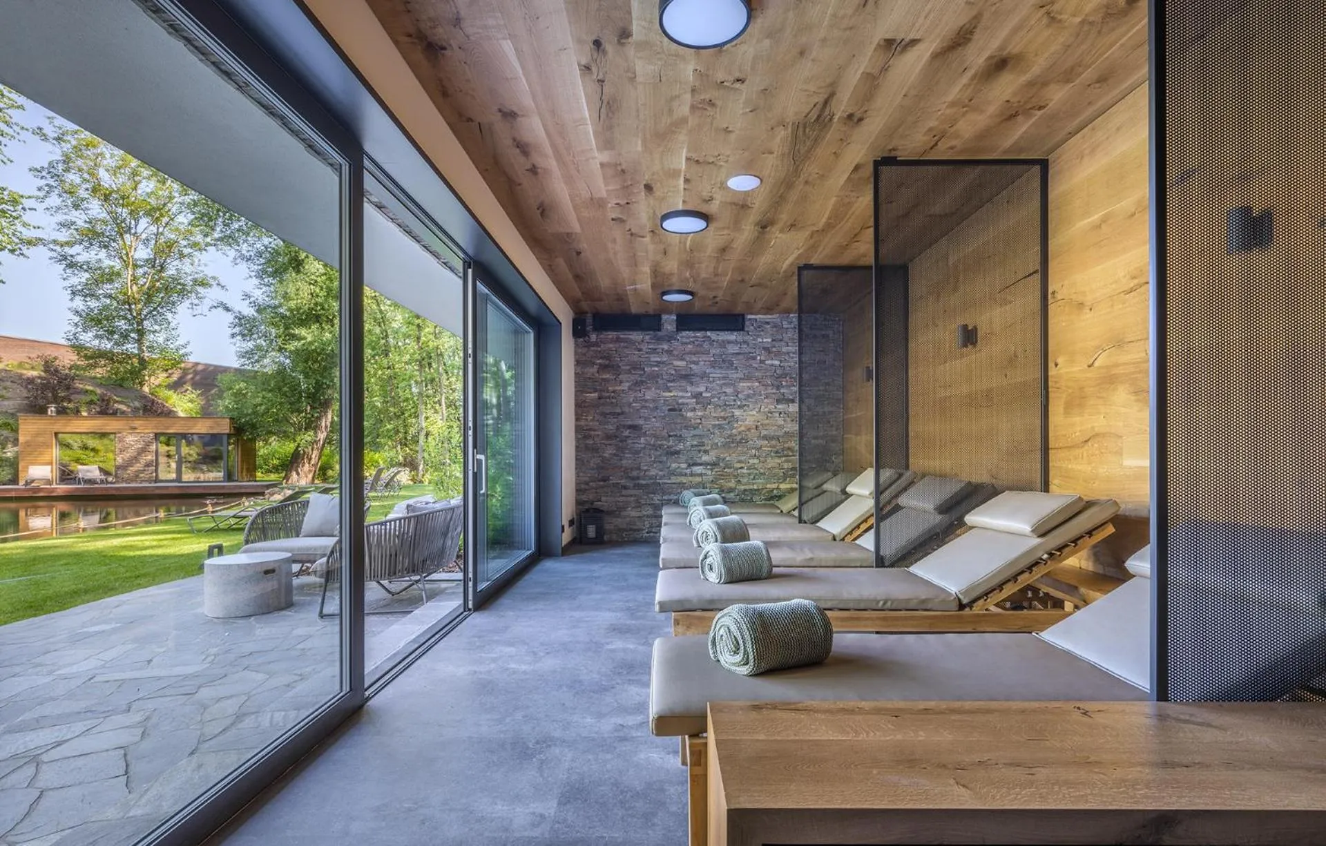 Sauna in Vista Resort Prague