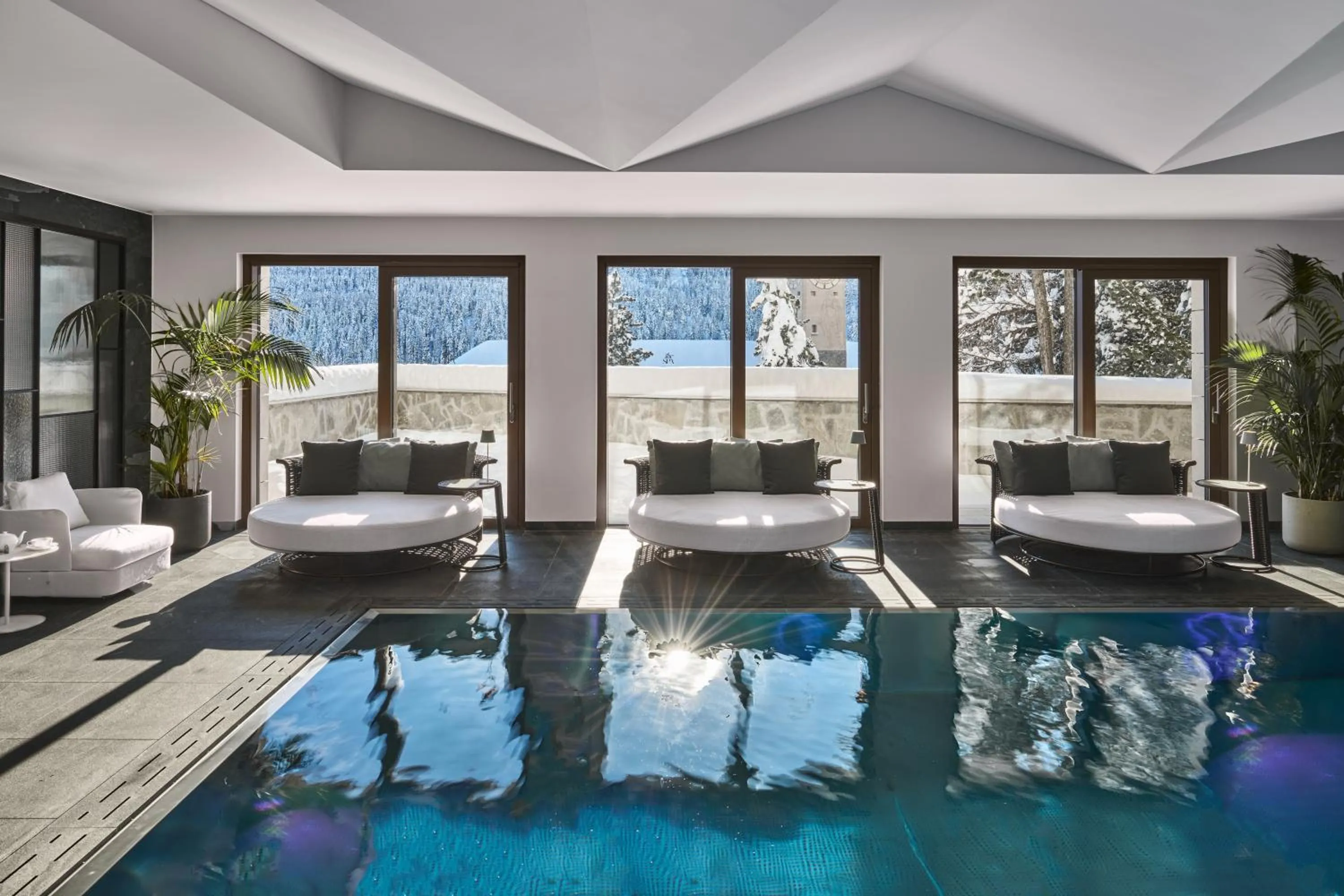 Pool view in Hotel GRACE LA MARGNA ST MORITZ