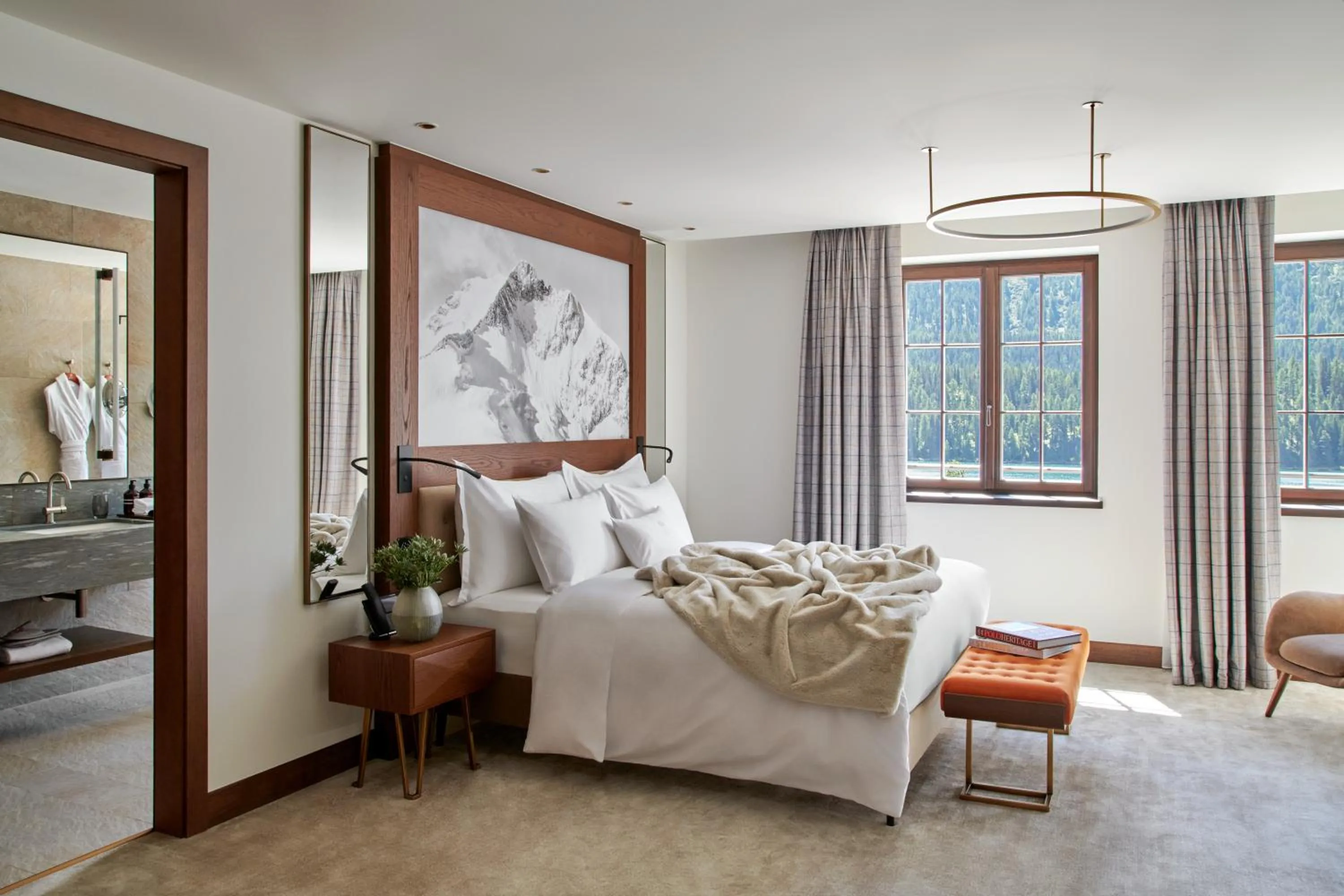 Bedroom, Bed in Hotel GRACE LA MARGNA ST MORITZ