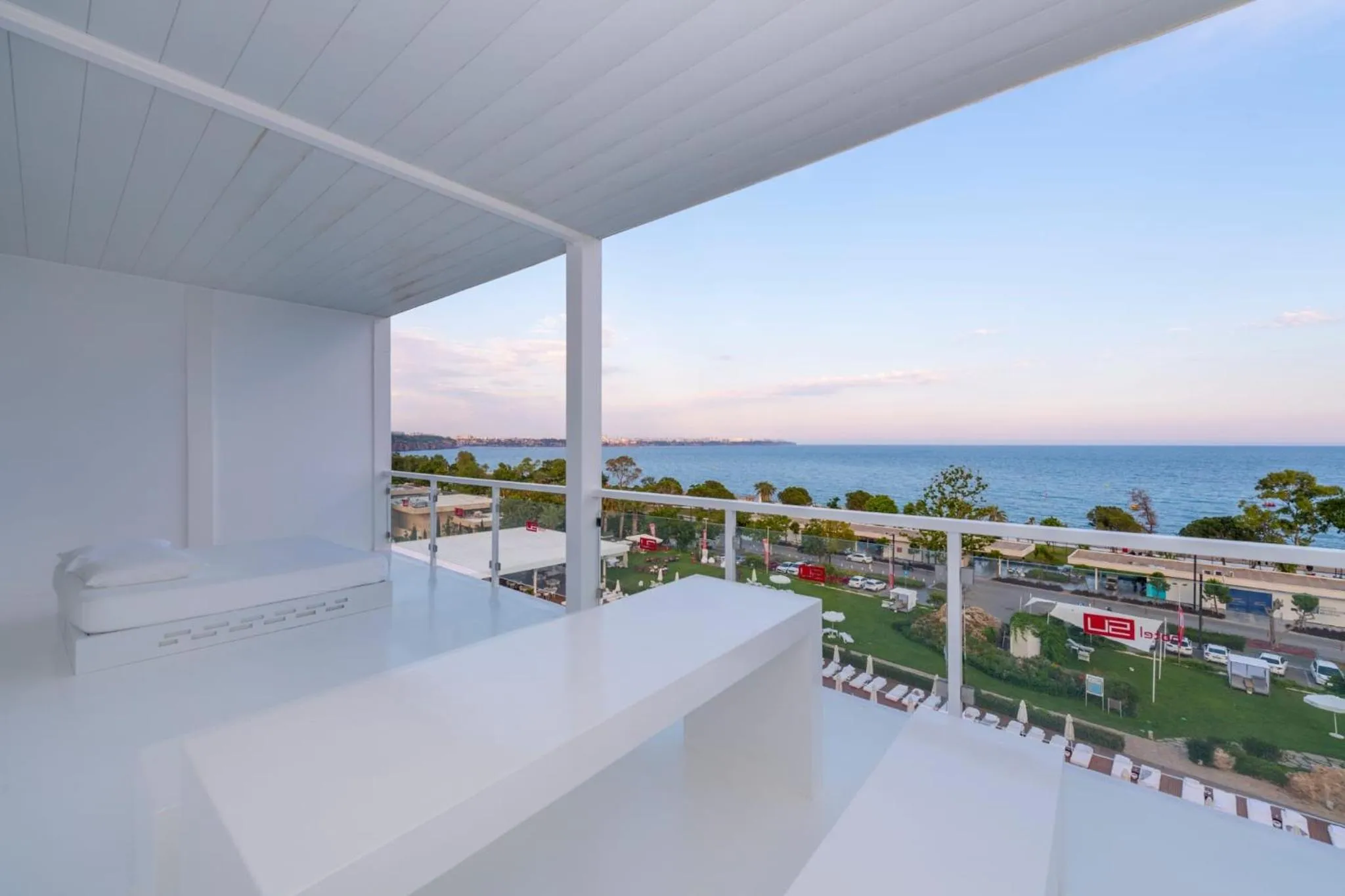 Bed in Hotel SU & Aqualand