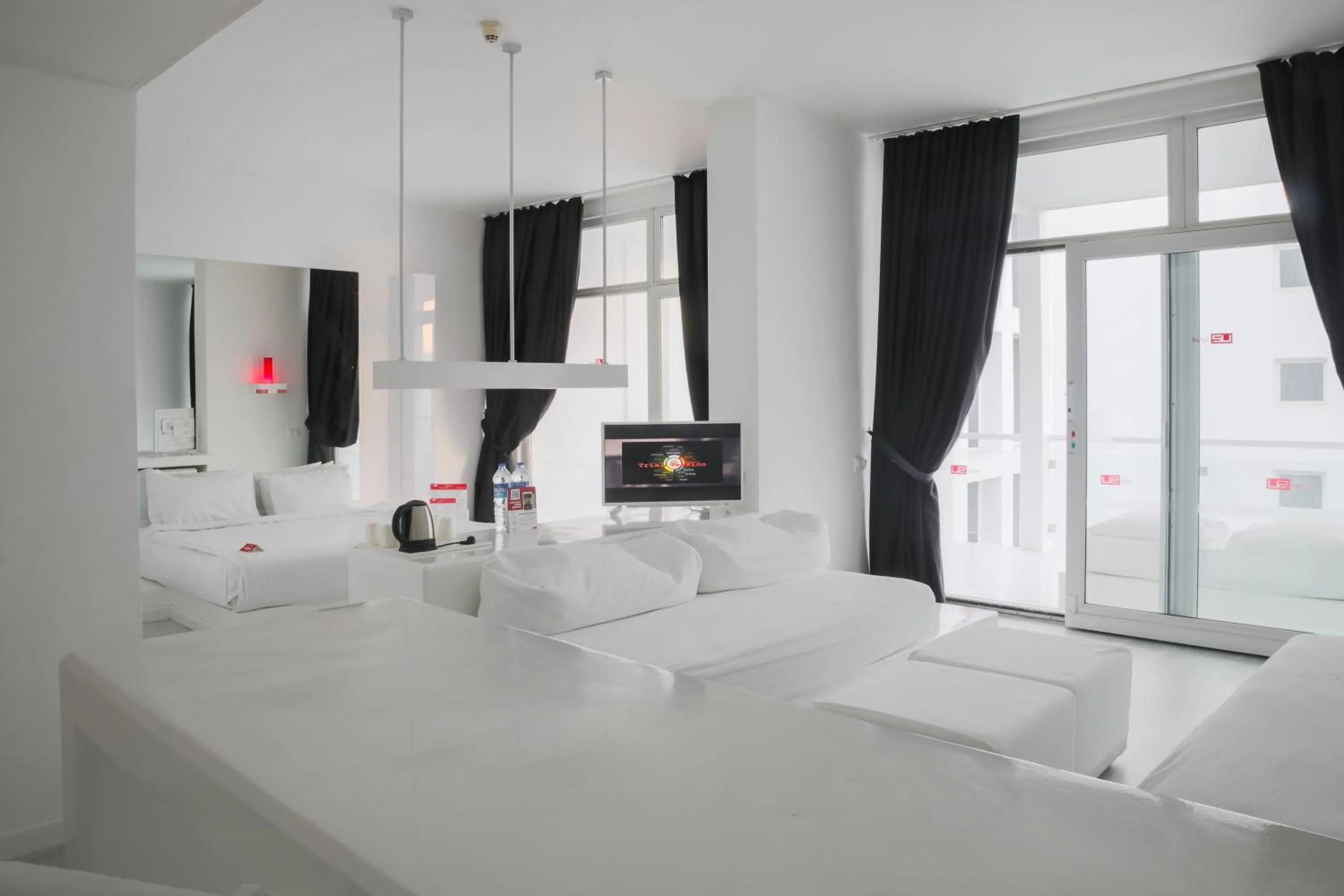 Bed in Hotel SU & Aqualand