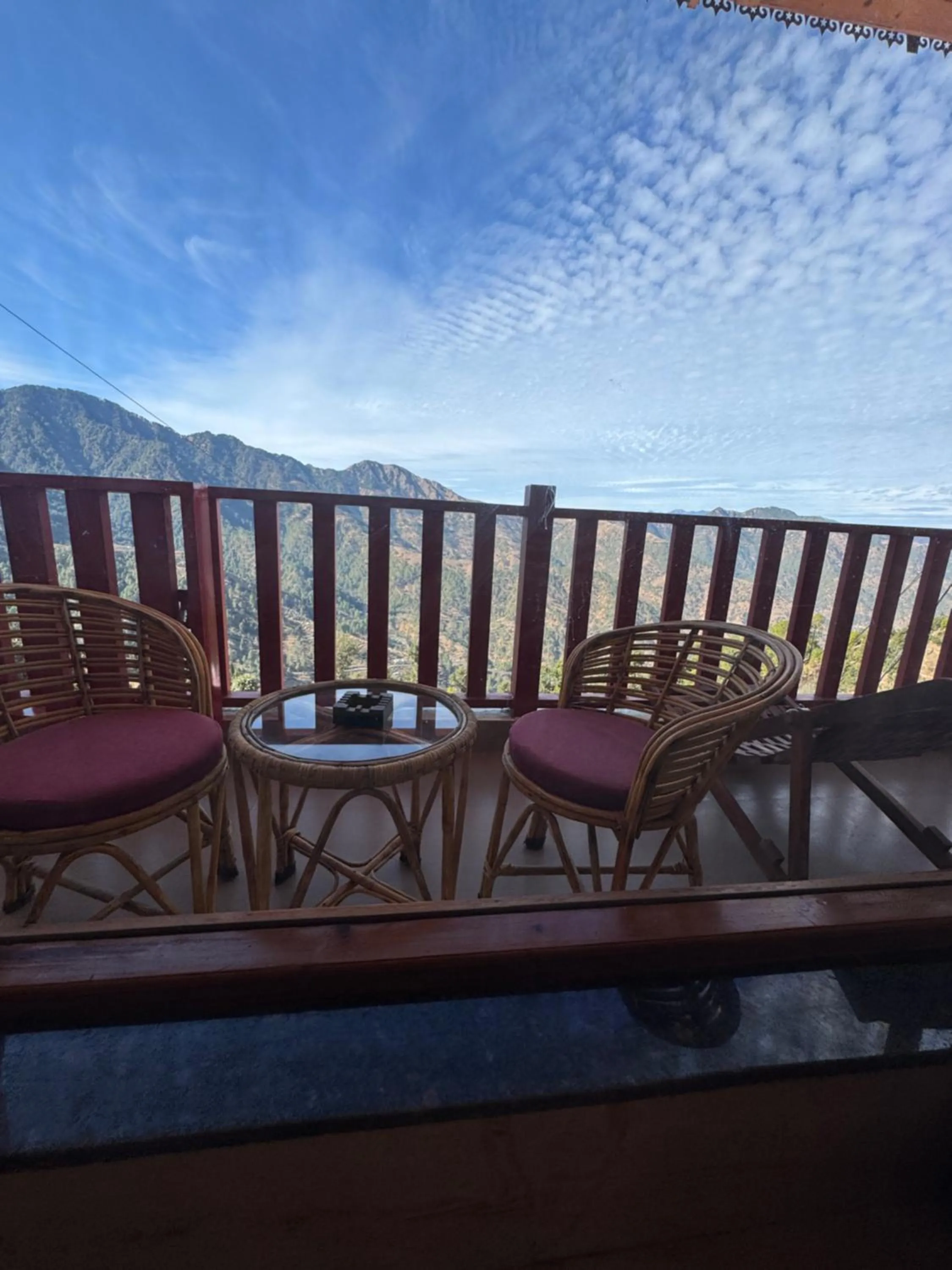 Balcony/Terrace in The Vintage Hill Village - Himalayan Boutique Resort