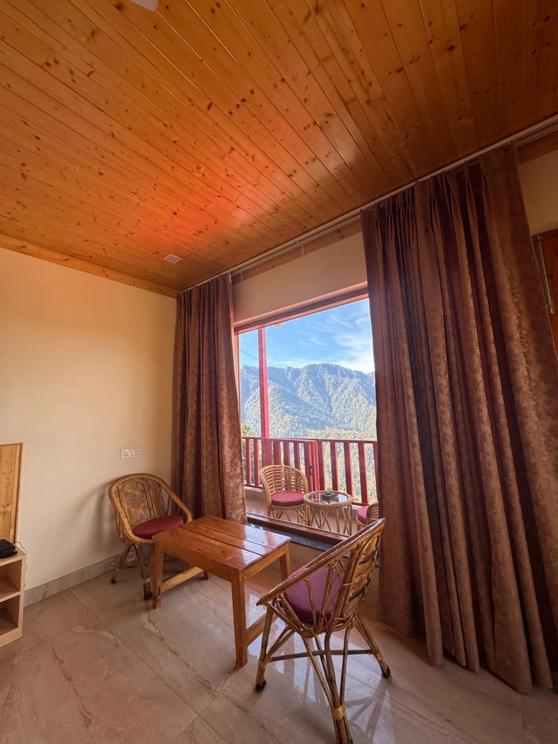 Balcony/Terrace in The Vintage Hill Village - Himalayan Boutique Resort