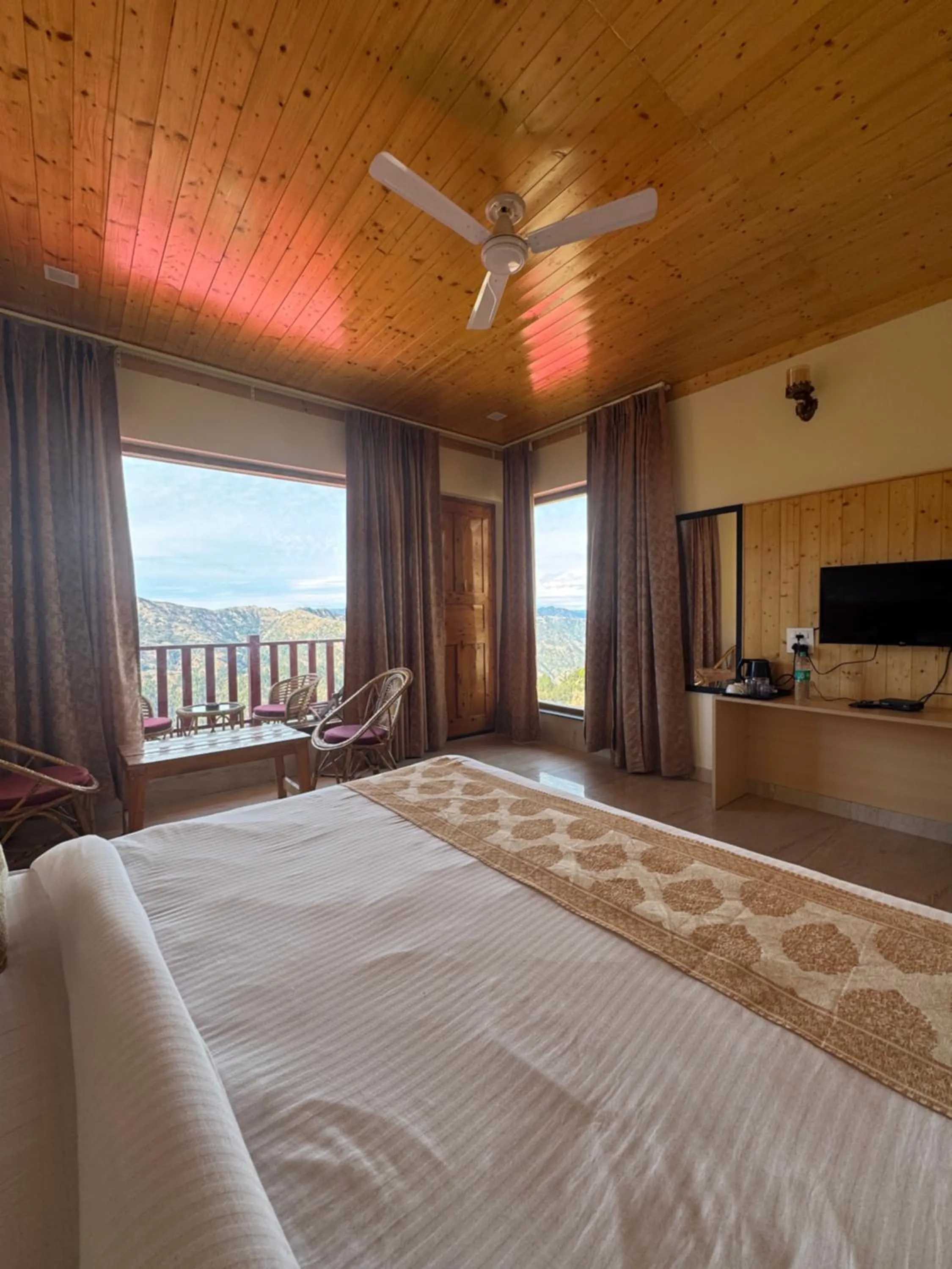 Bedroom, Bed in The Vintage Hill Village - Himalayan Boutique Resort
