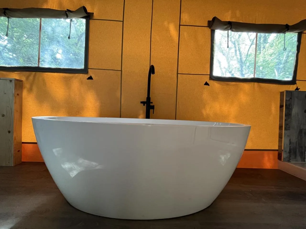 Bathroom in Robin Hood Safari Tent