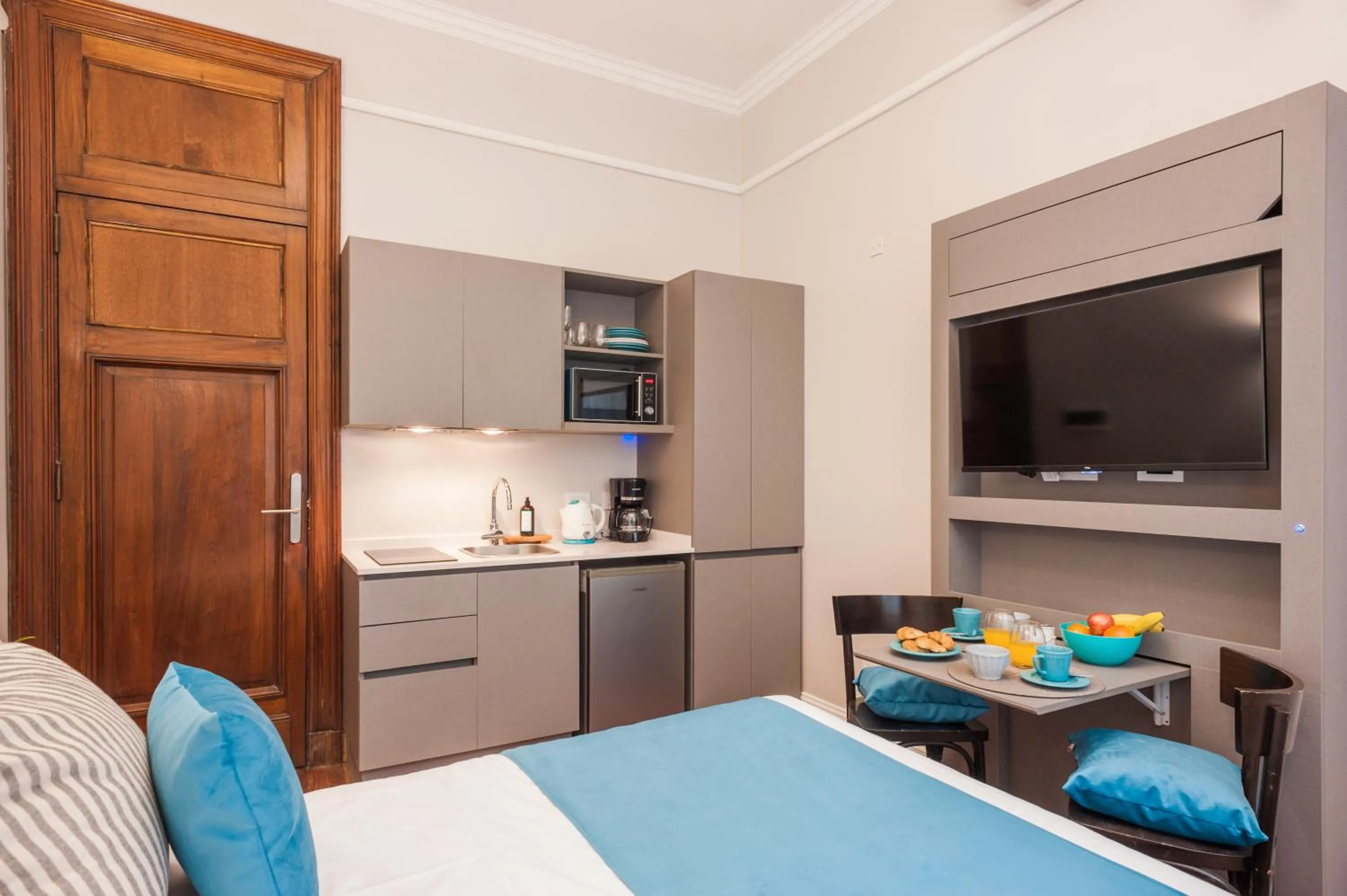 Kitchen or kitchenette, Bed in Sarmiento Flats